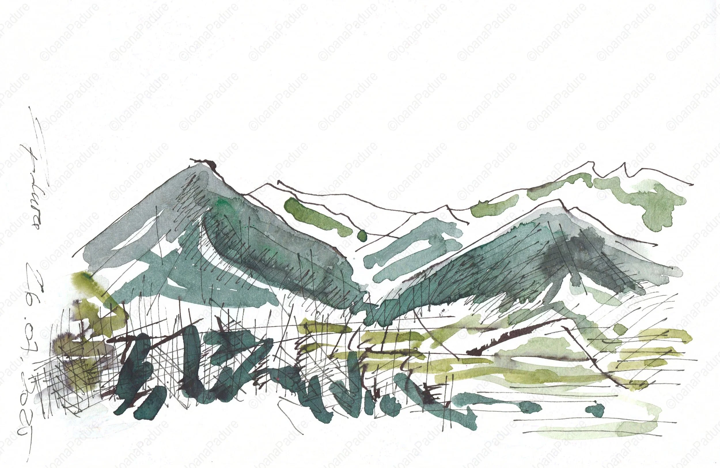 watecolours on paper, 14.8x21cm, 07.2025