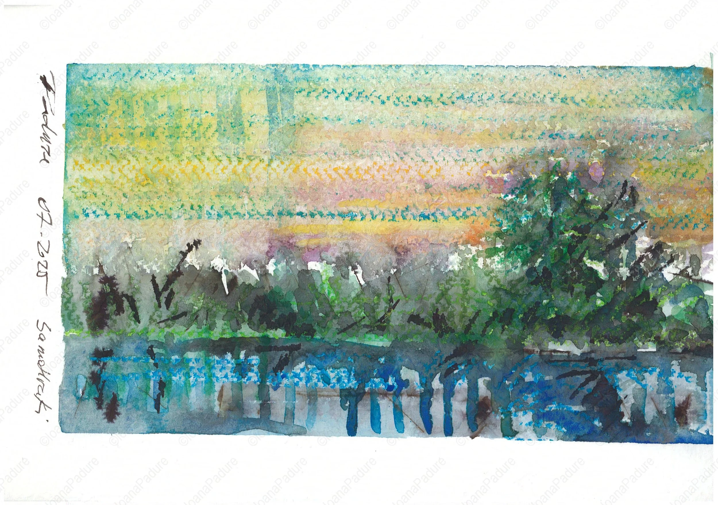 oil pastels mix on paper, 14.8x21cm, 07.2025