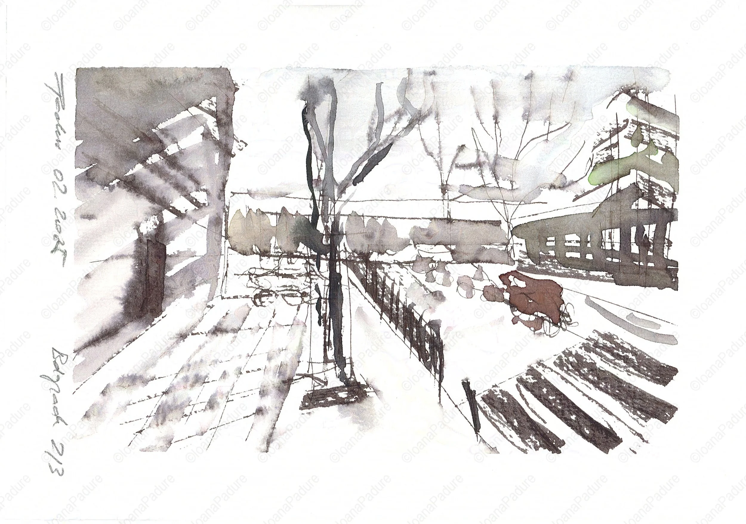 watecolours on paper, 14.8x21cm, 02.2025 - miniseries