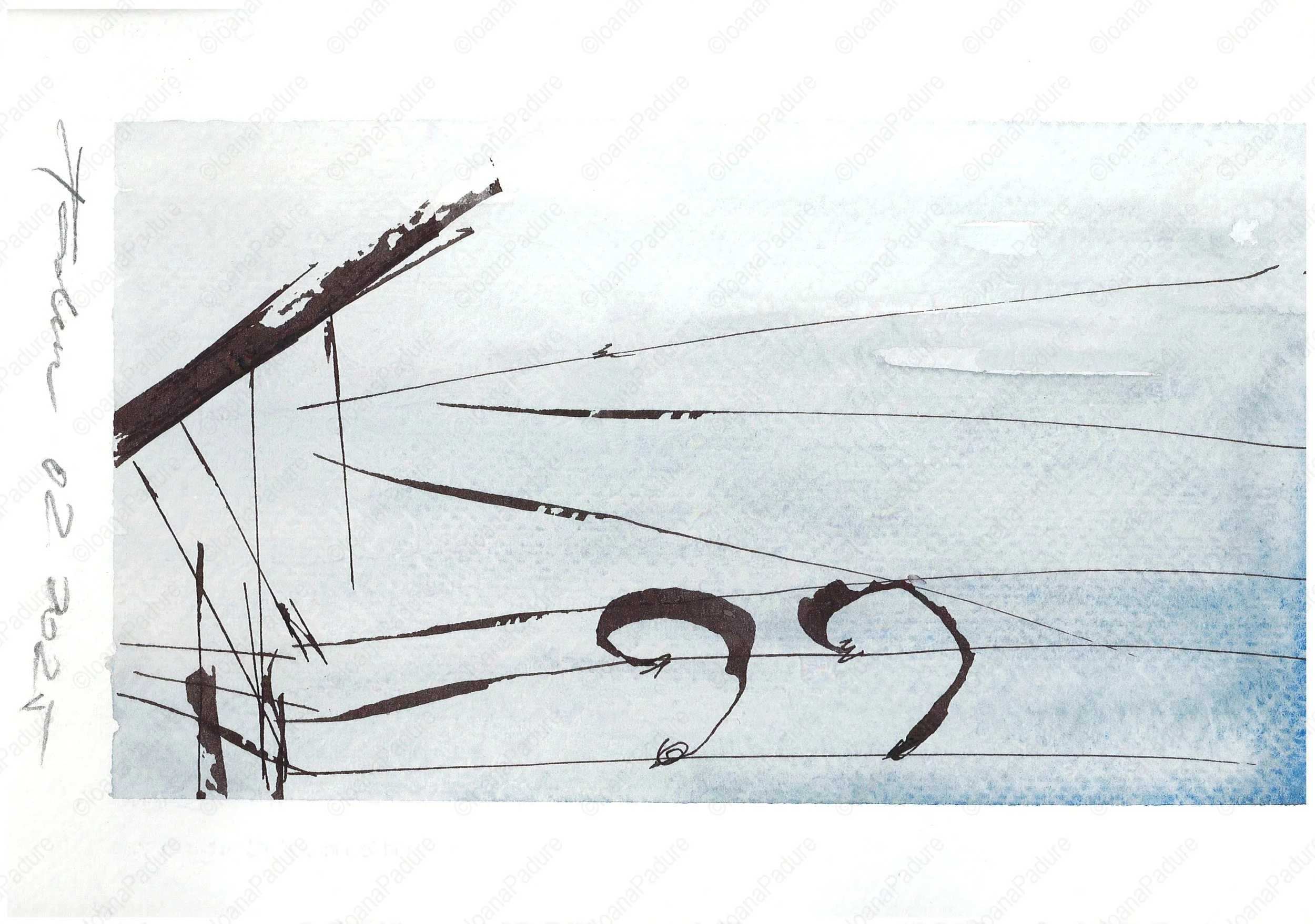 watercolours on paper, 14.8x21cm, 02.2025