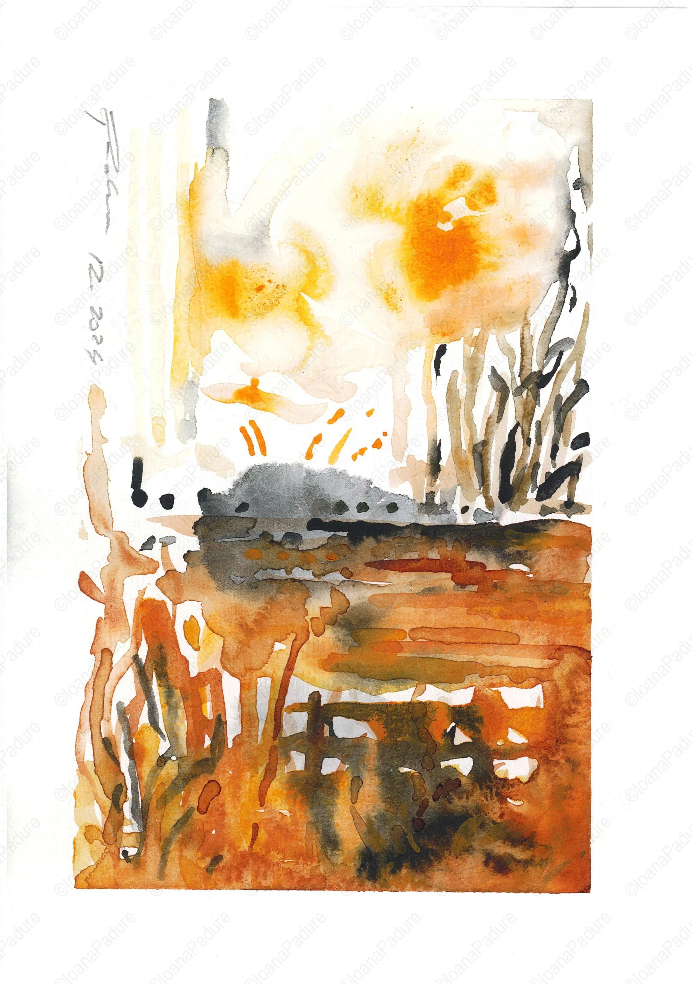 watercolours on paper, 14.8x21cm, 11.2024