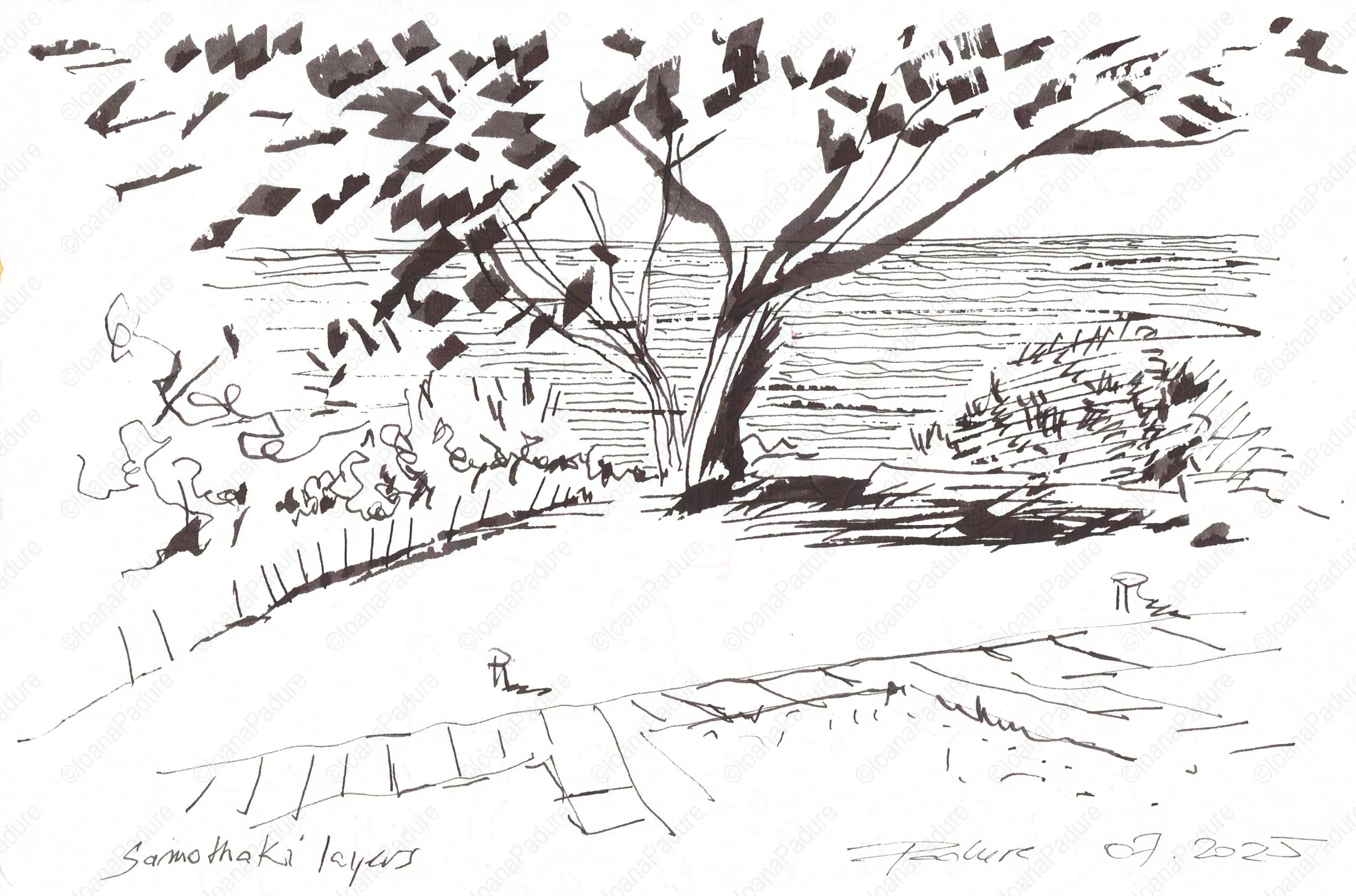 ink on paper, 14.8x21cm, 07.2025 - miniseries