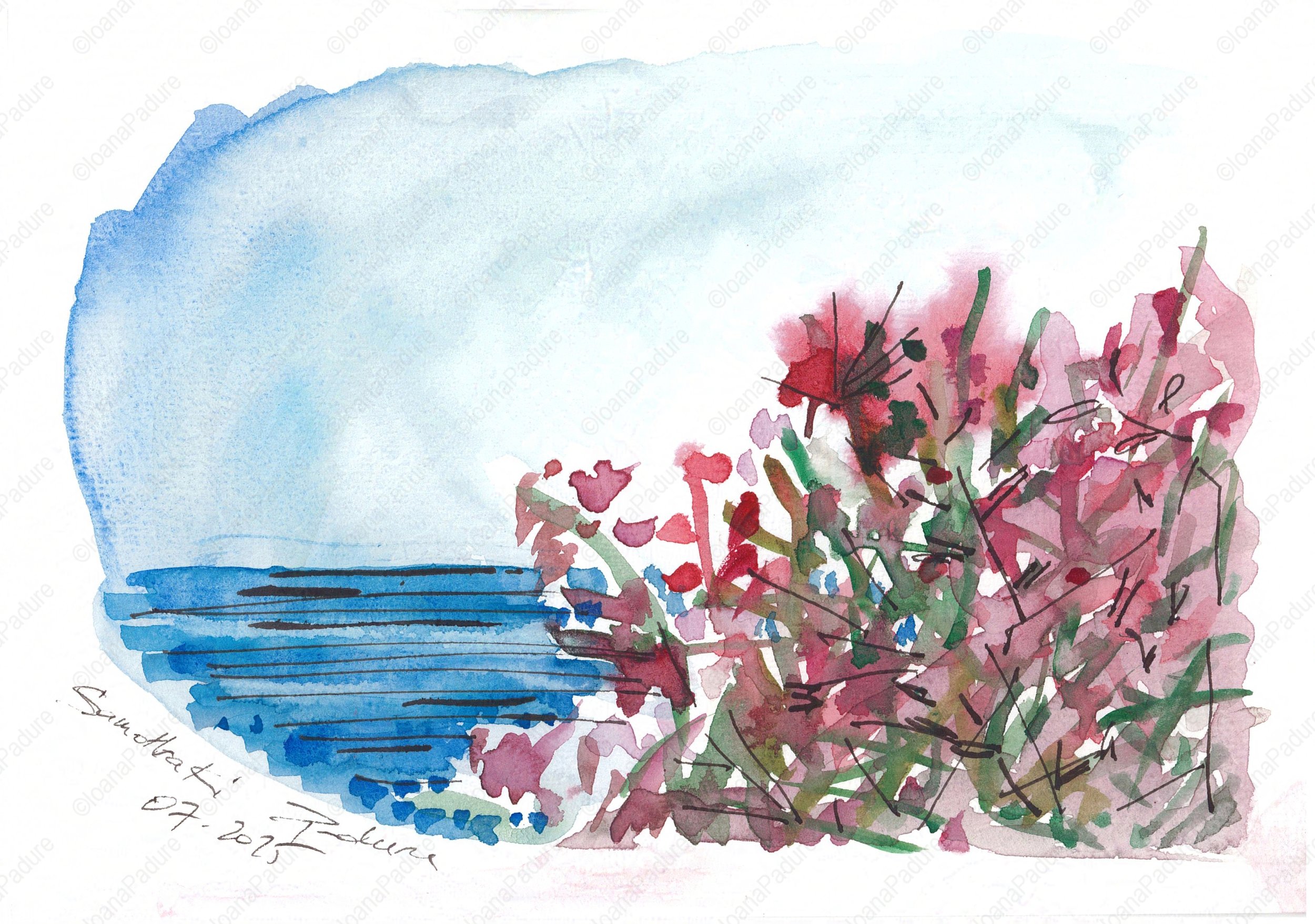 watecolours on paper, 14.8x21cm, 07.2025