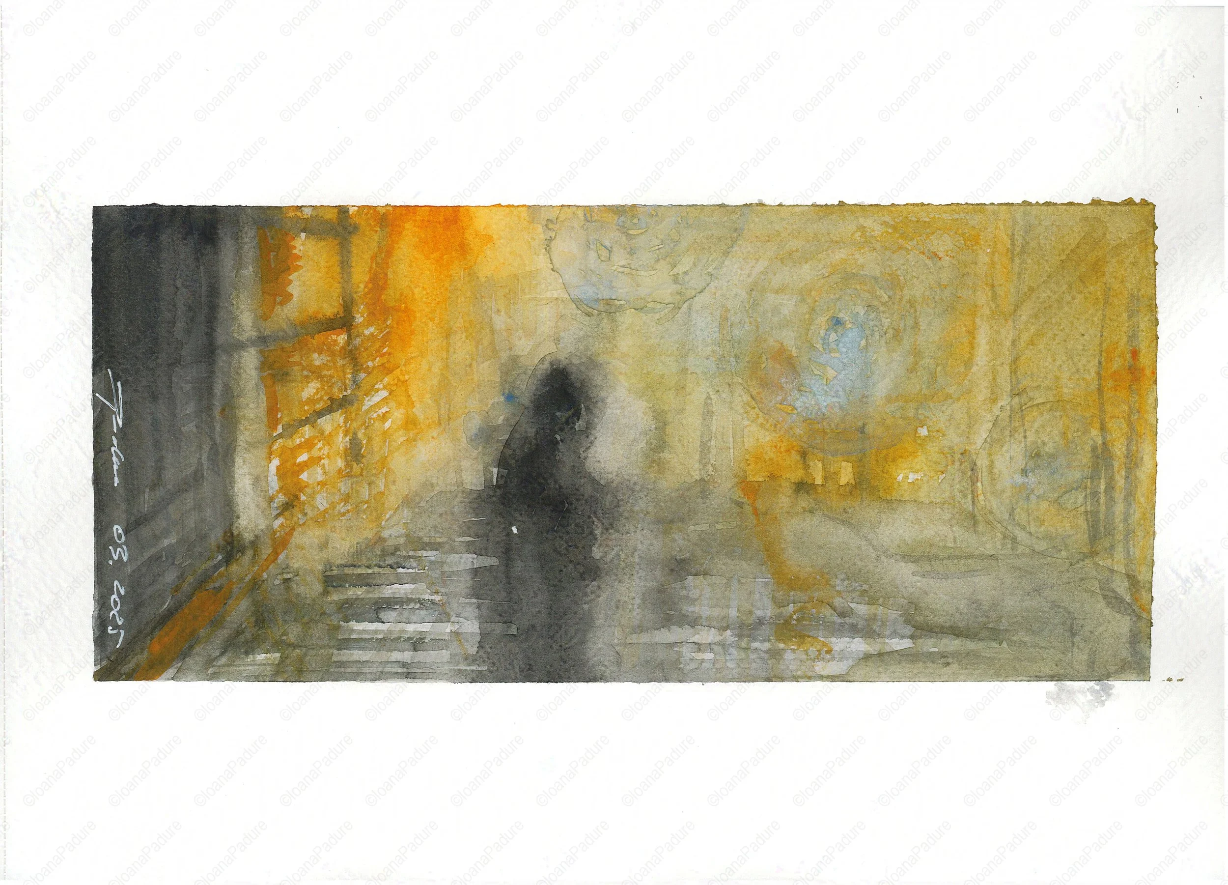 watecolours on paper, 21x29.7cm, 03.2025
