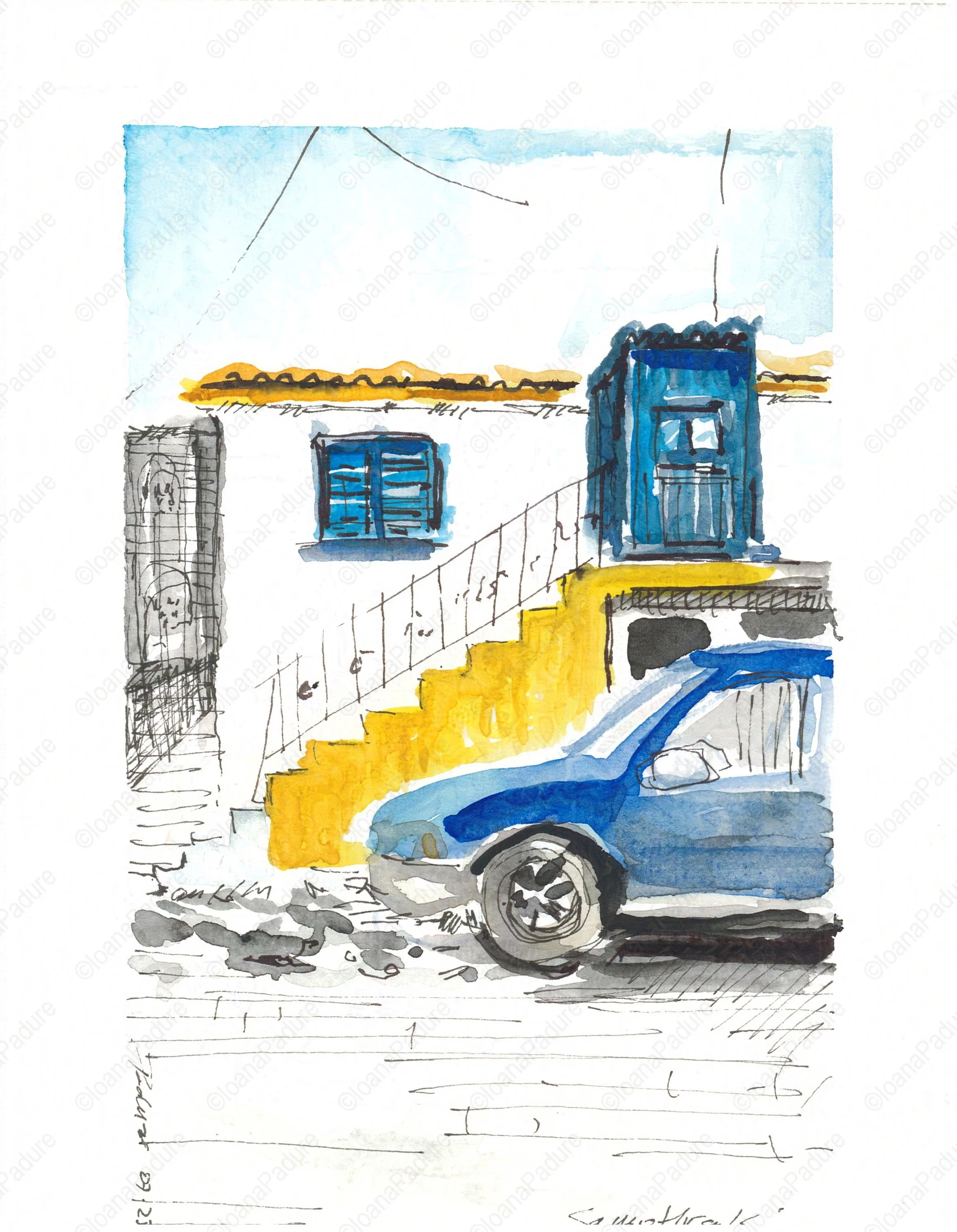 watecolours on paper, 14.8x21cm, 07.2025