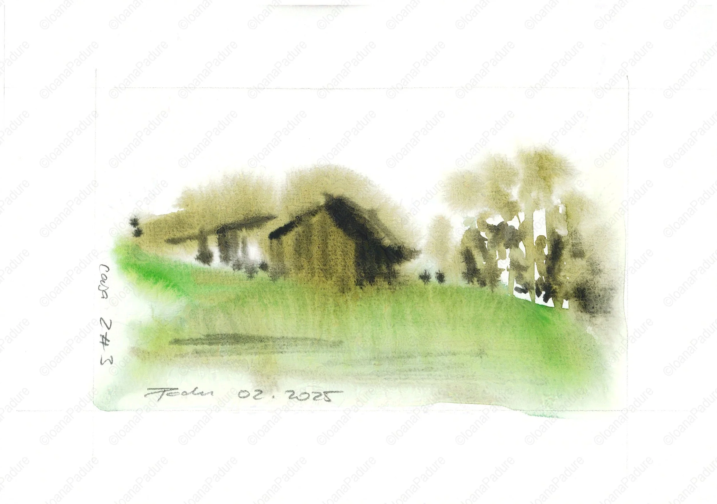 watecolours on paper, 14.8x21cm, 02.2025 - miniseries