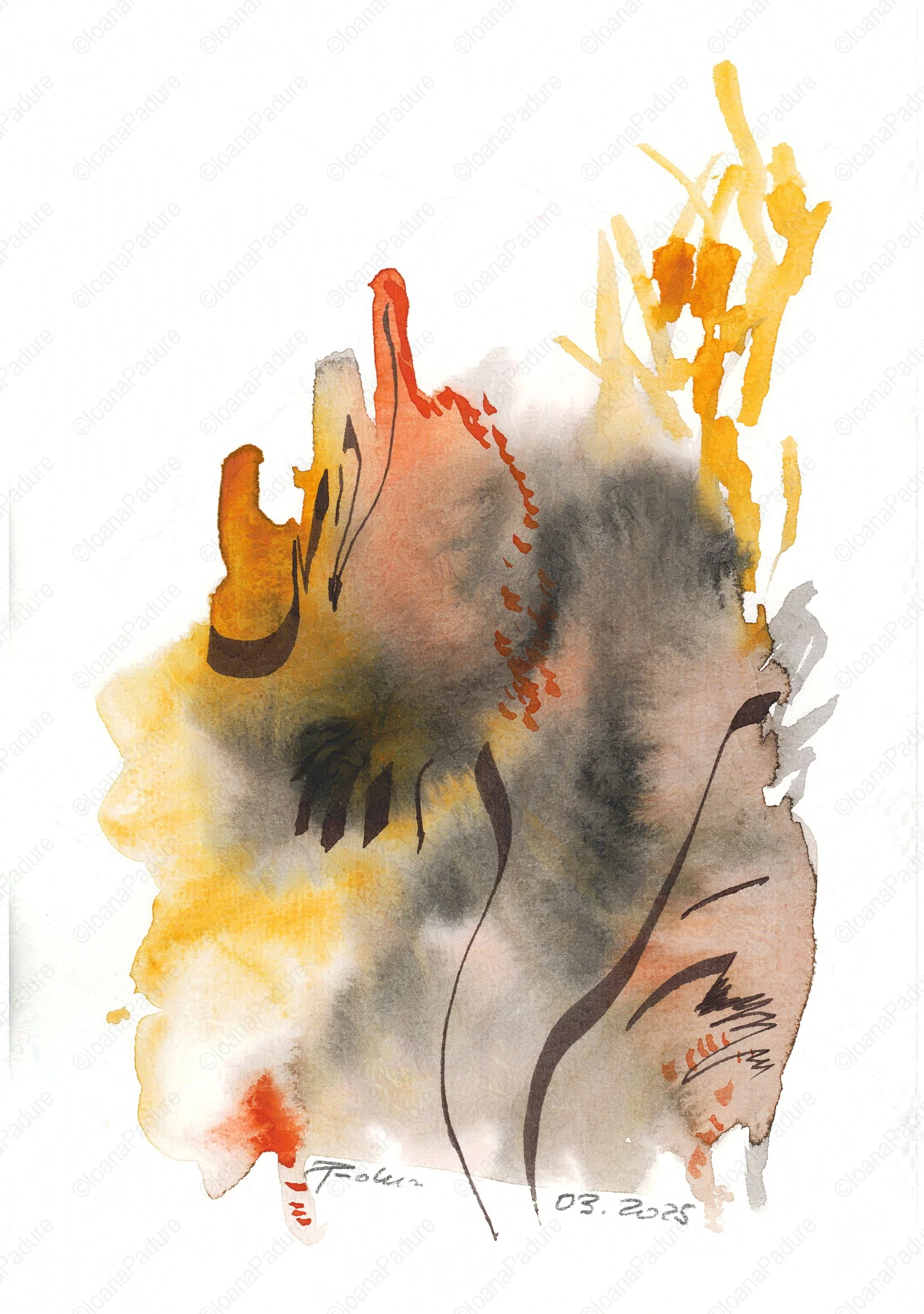 watercolours on paper, 14.8x21cm, 03.2025