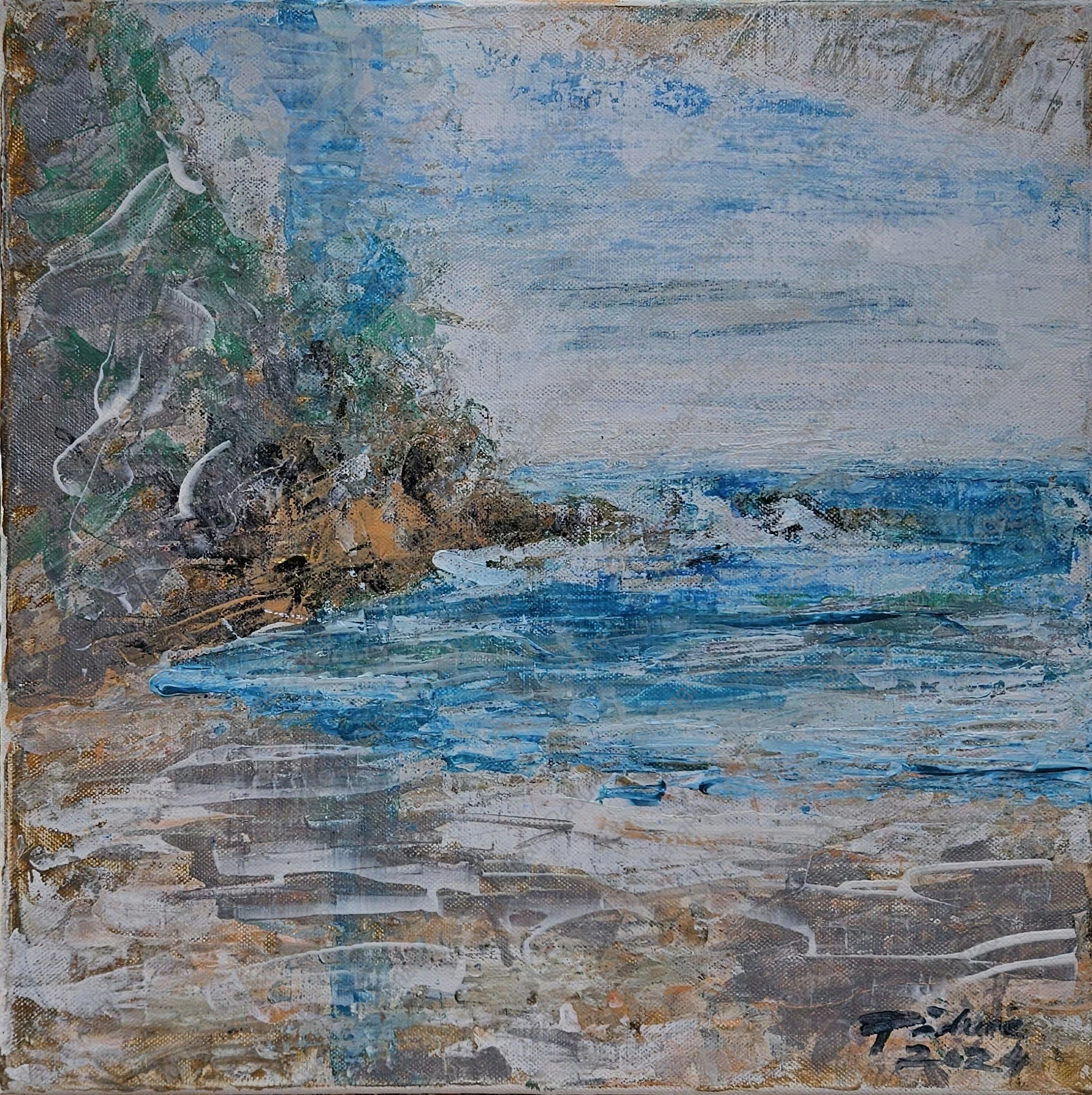 acrylic on canvas, 40x40cm, 2024 - Chalikia Vatta