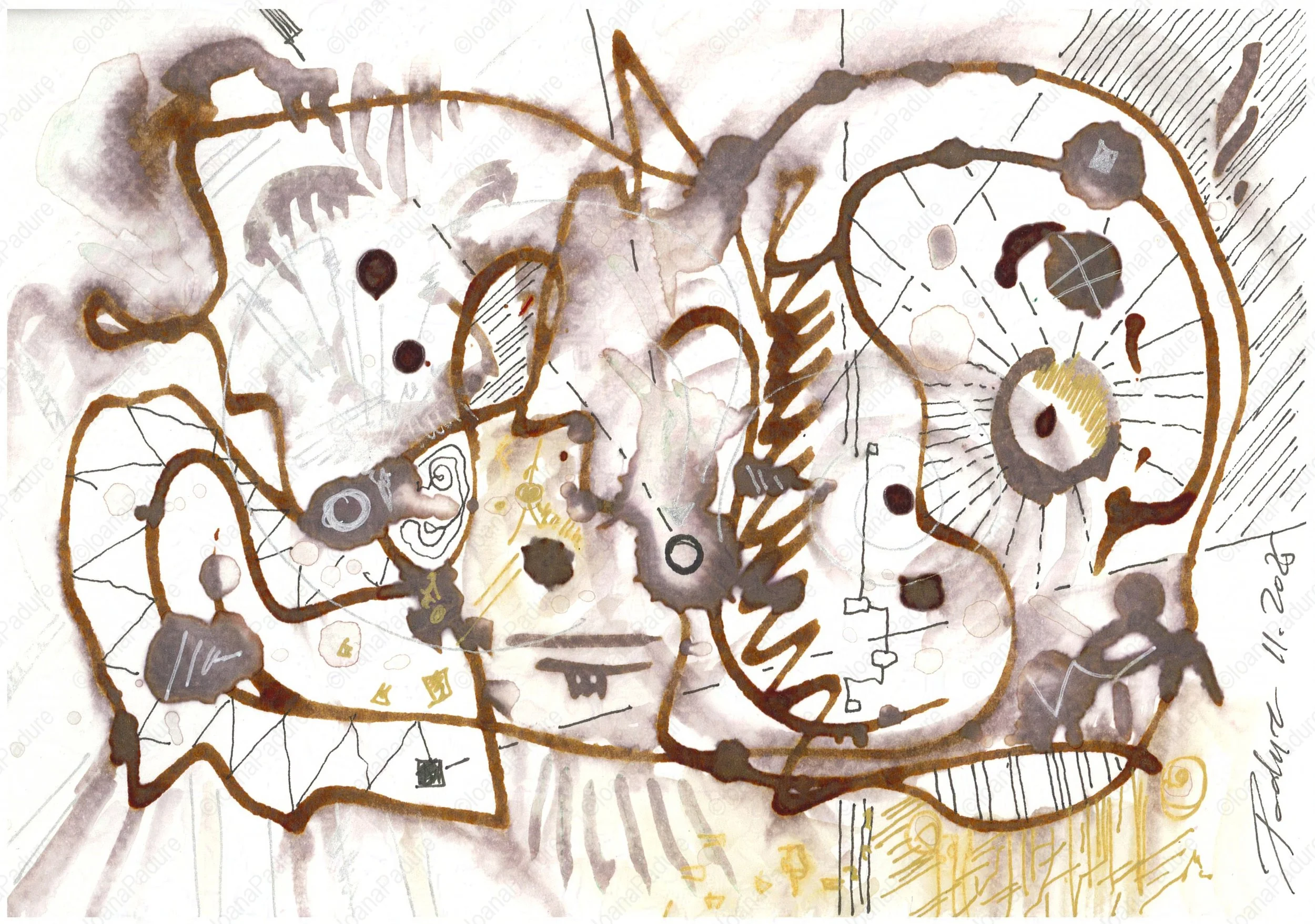 watercolours on paper, 14.8x21cm, 10.2025 (2/4)