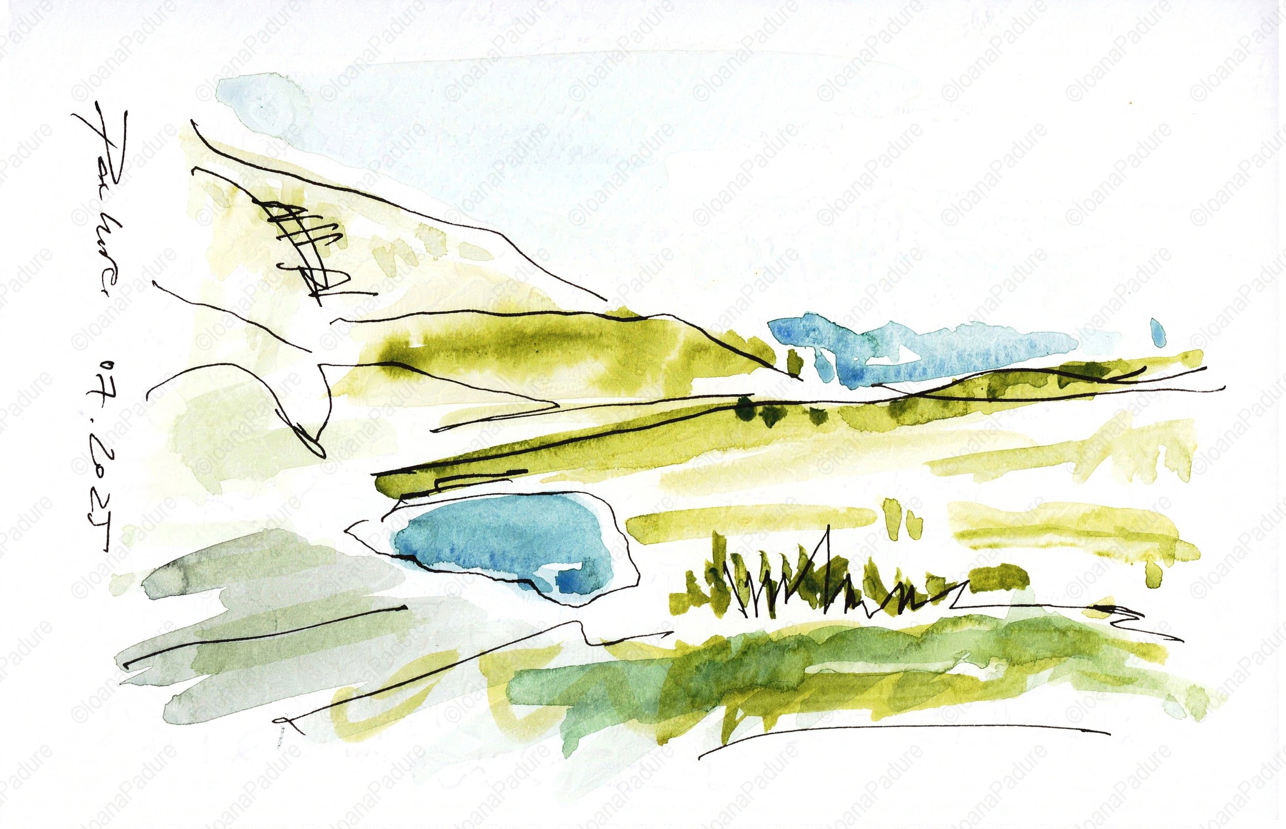 watecolours on paper, 14.8x21cm, 07.2025