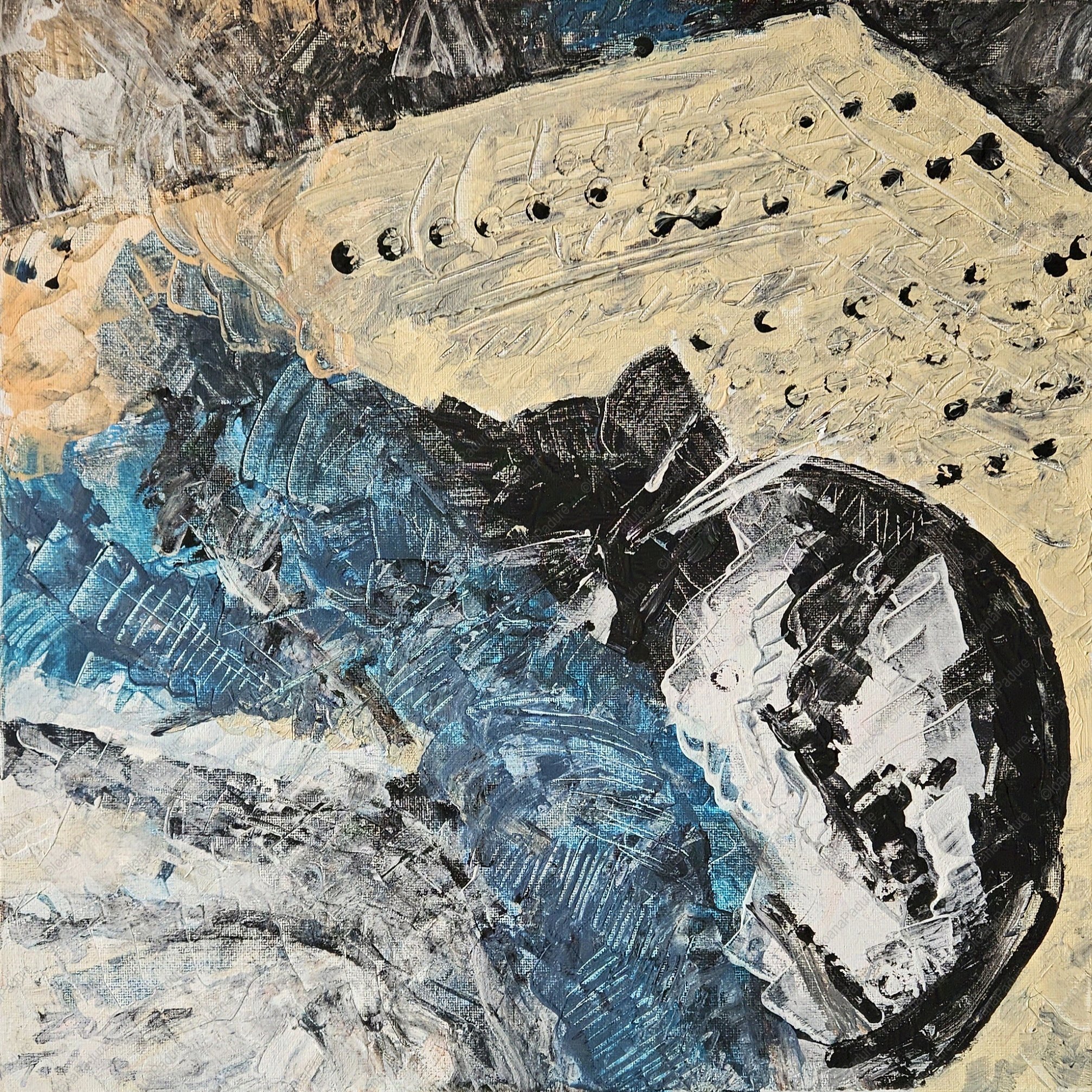 acrylic on canvas, 40x40cm, 2025 - Egypta