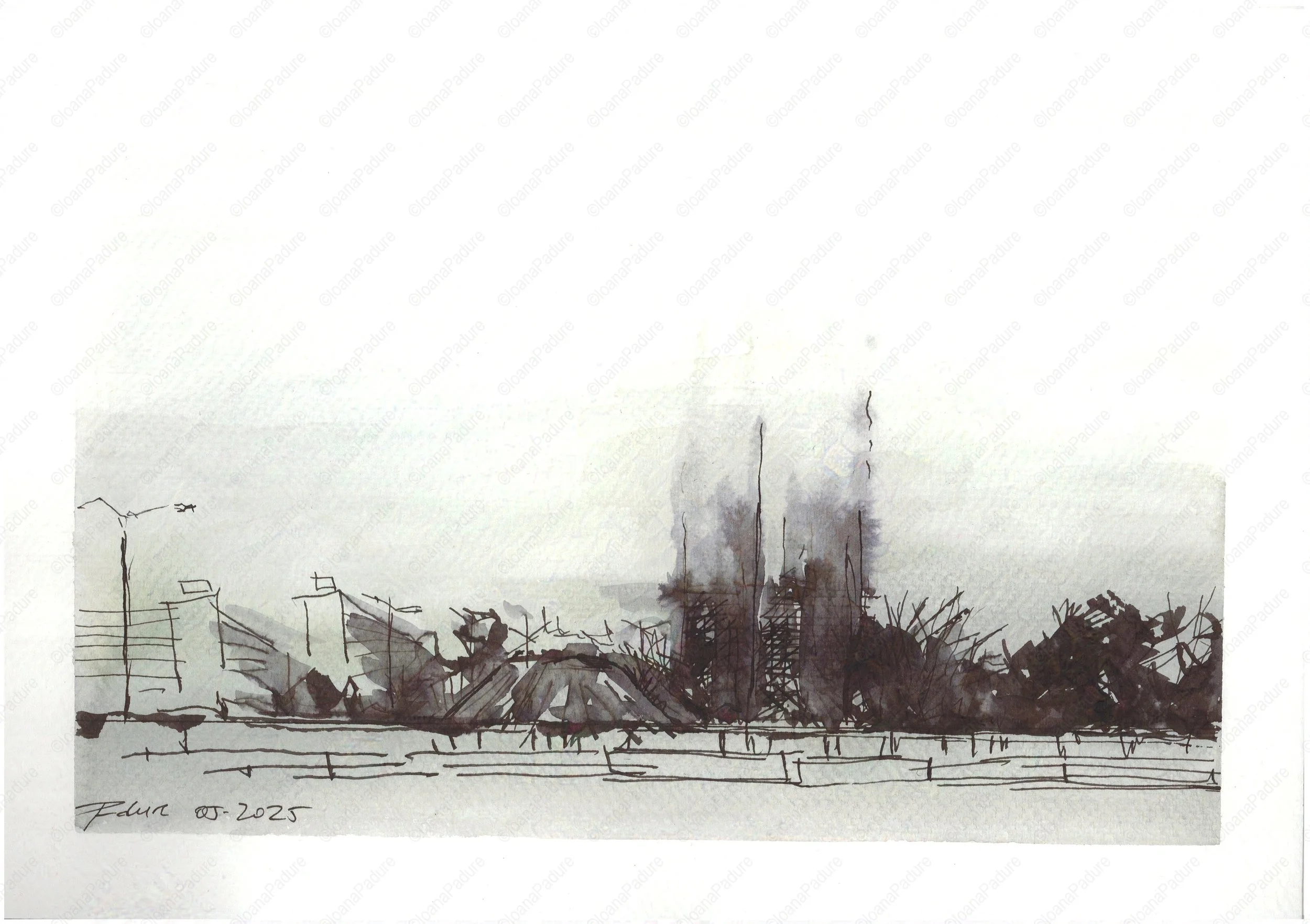 watecolours on paper, 21x29.7cm, 05.2025