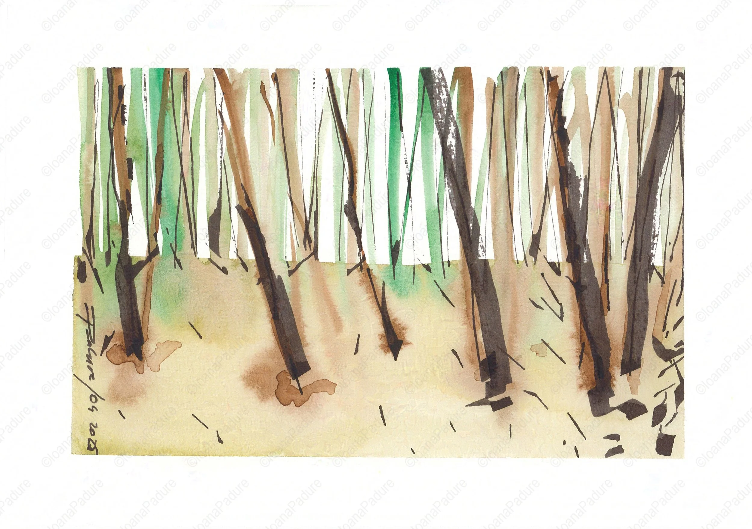 watecolours on paper, 14.8x21cm, 04.2025