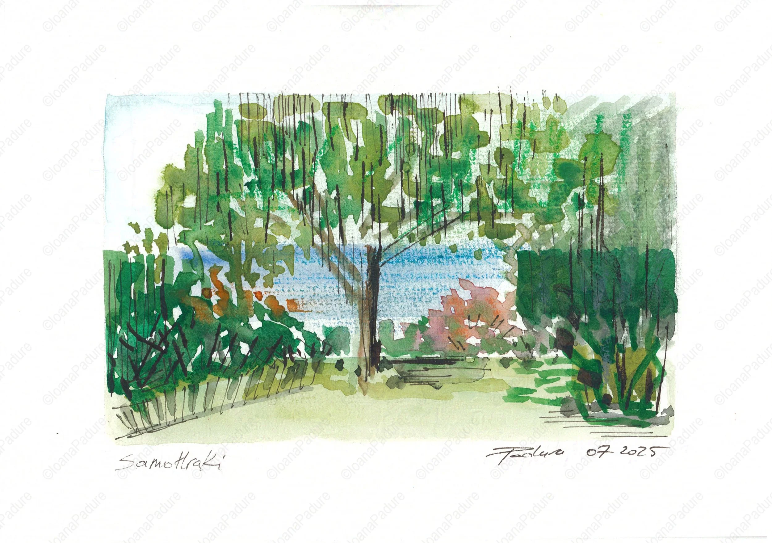 watecolours on paper, 14.8x21cm, 07.2025
