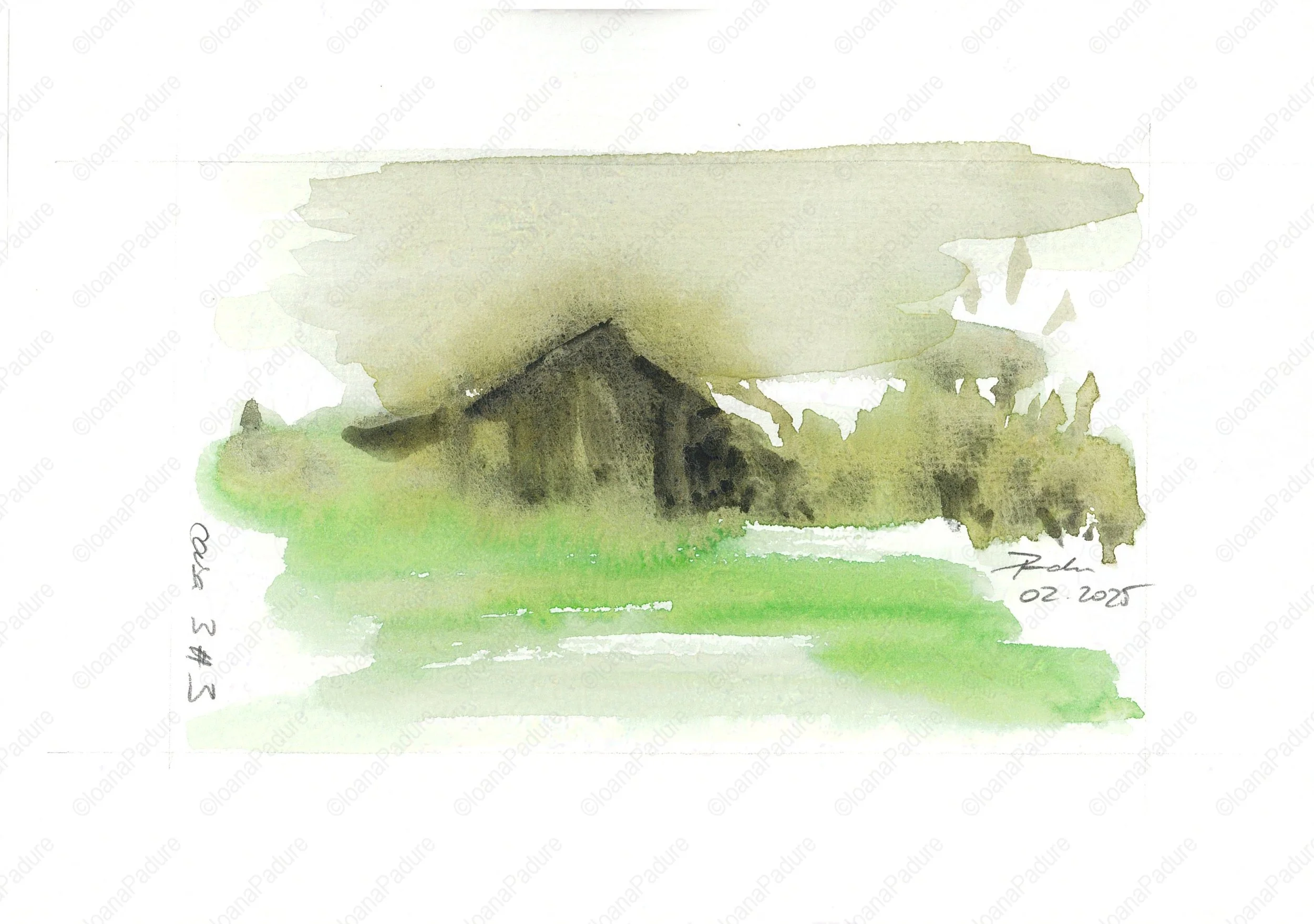 watecolours on paper, 14.8x21cm, 02.2025 - miniseries