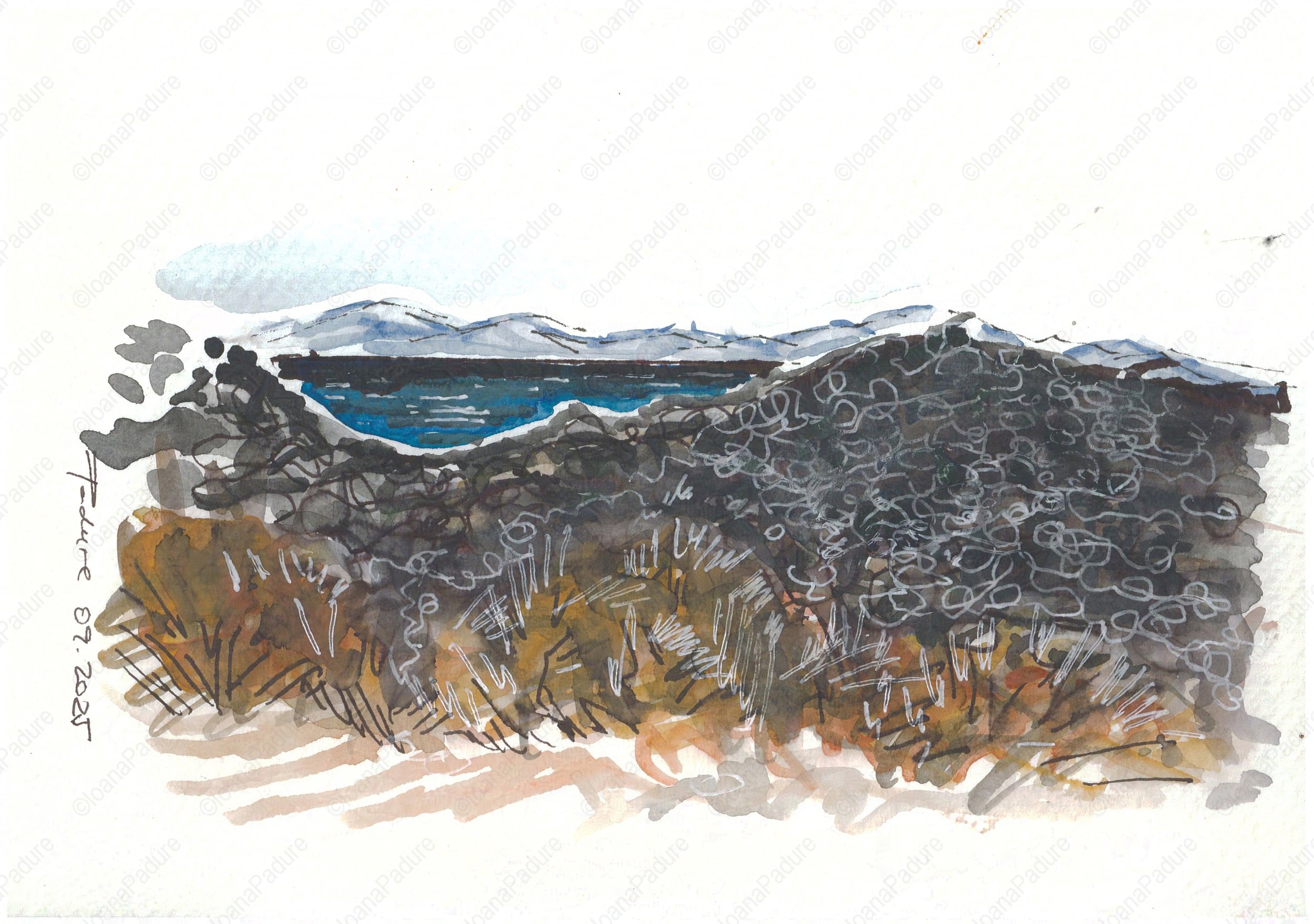 watecolours on paper, 14.8x21cm, 09.2025