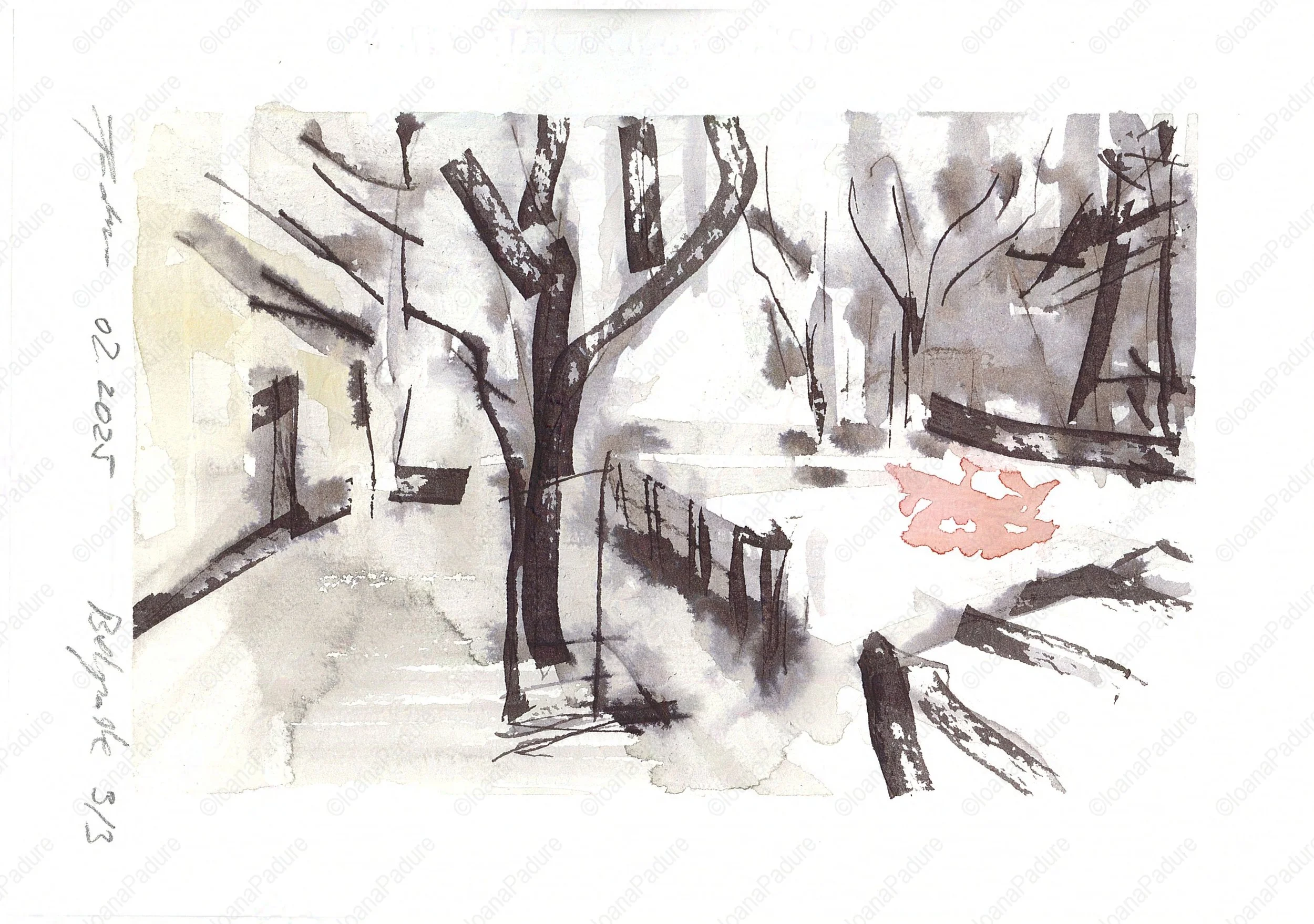 watecolours on paper, 14.8x21cm, 02.2025 - miniseries