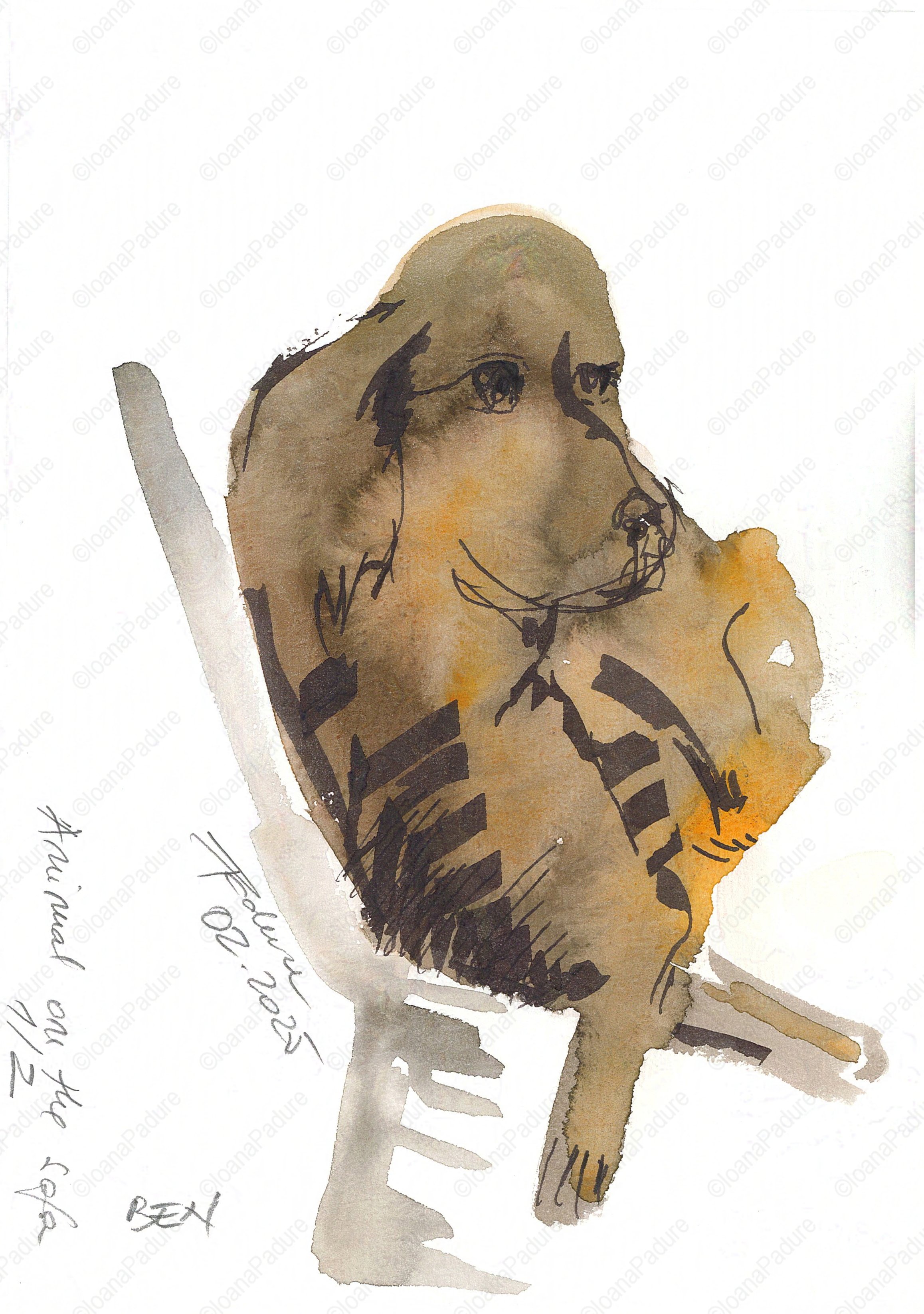 watecolours on paper, 14.8x21cm, 03.2025