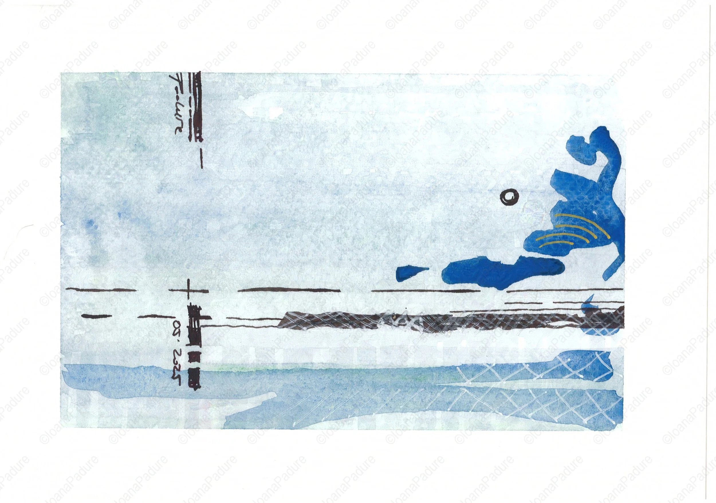 watercolours on paper, 14.8x21cm, 05.2025