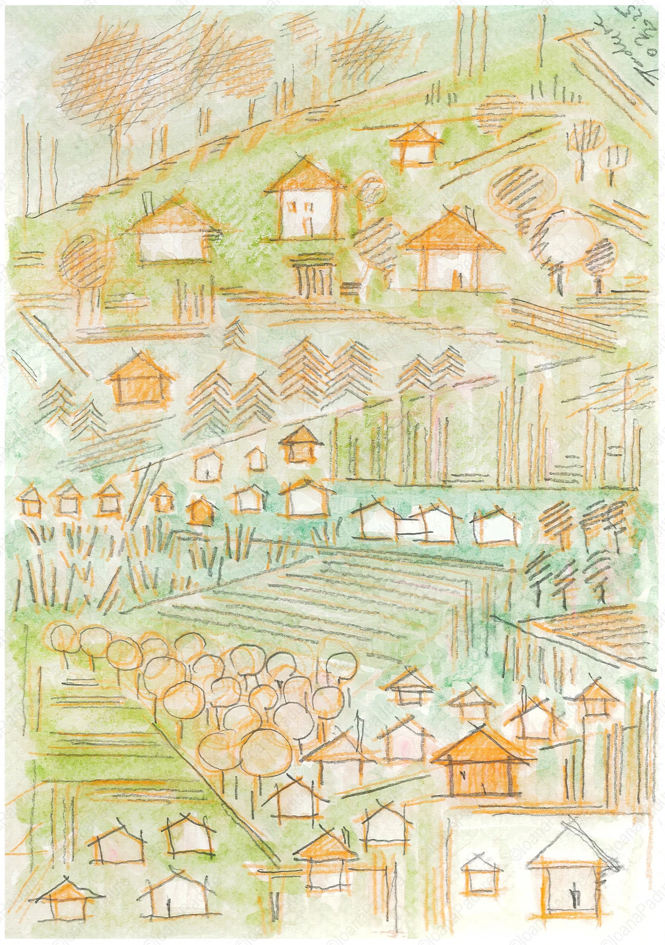 watercolours on paper, 14.8x21cm, 01.2025