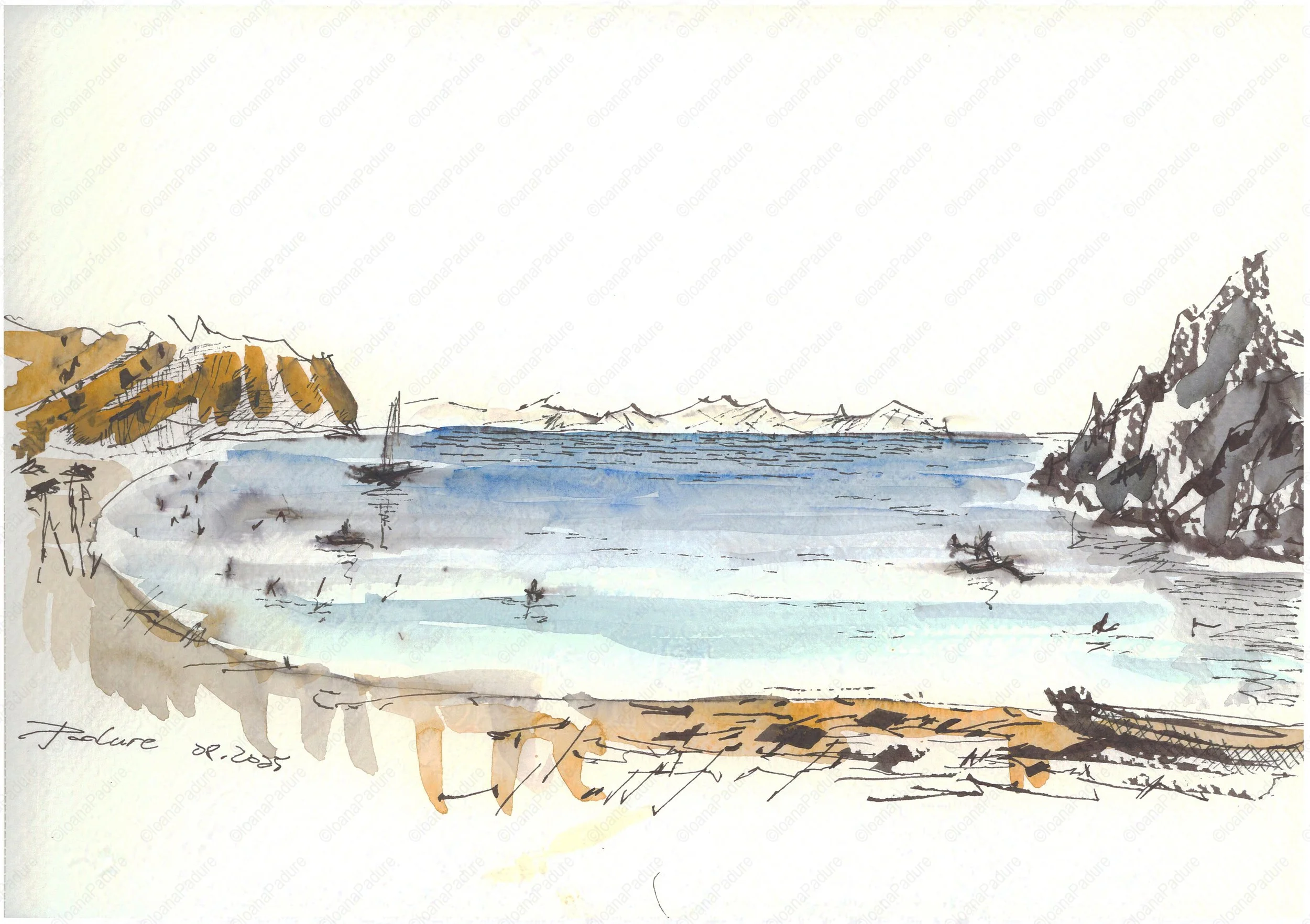 watecolours on paper, 21x29.7cm, 09.2025