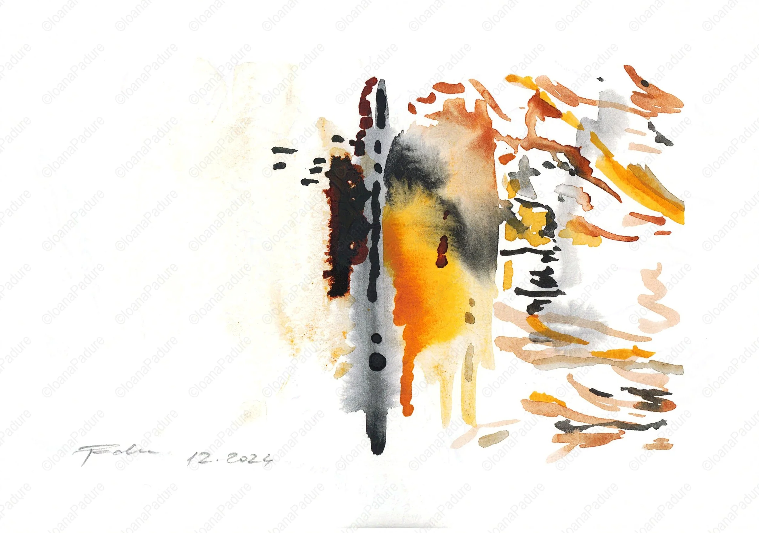watercolours on paper, 14.8x21cm, 11.2024