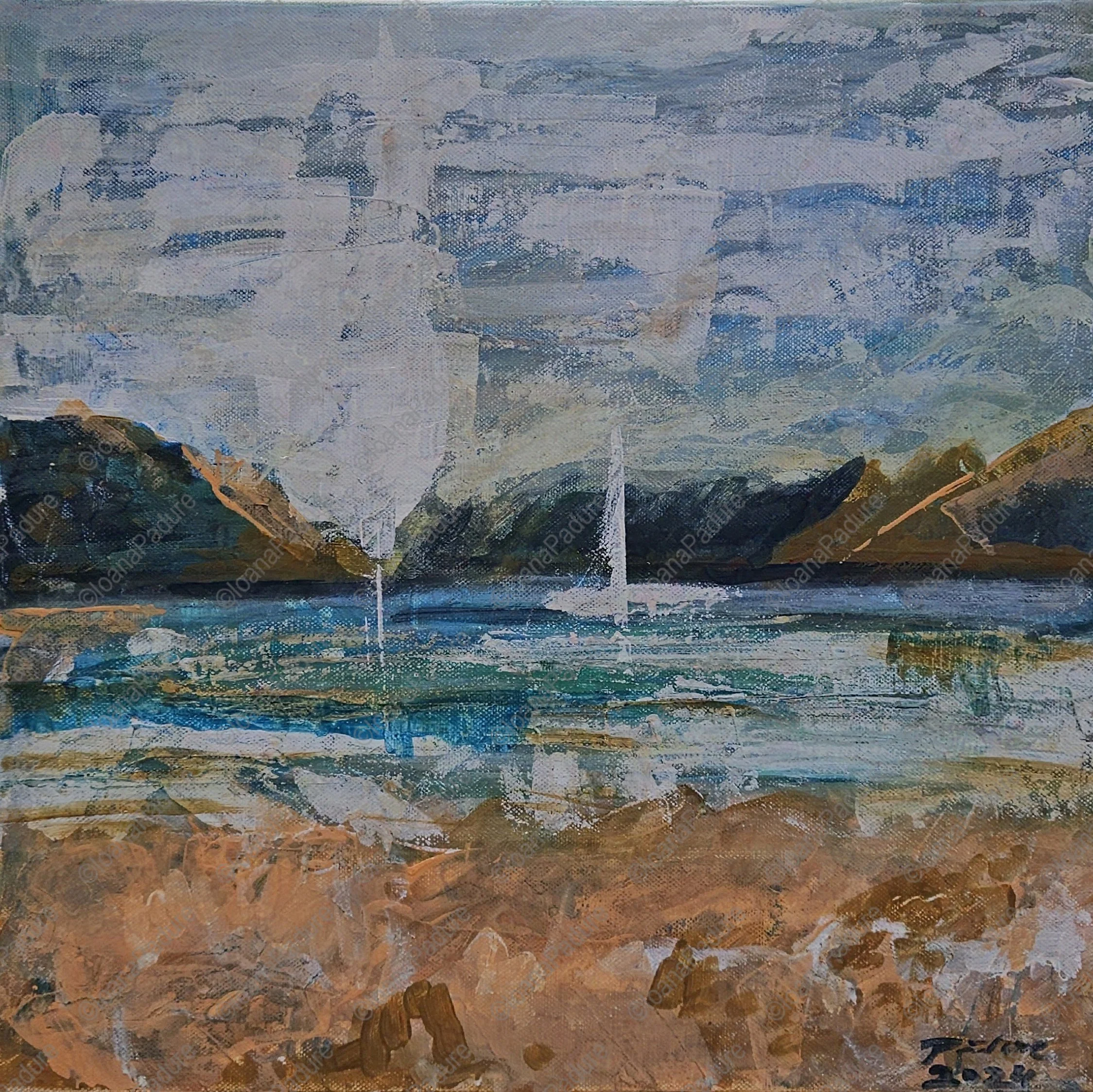 acrylic on canvas, 40x40cm, 2024 - Elafonisos