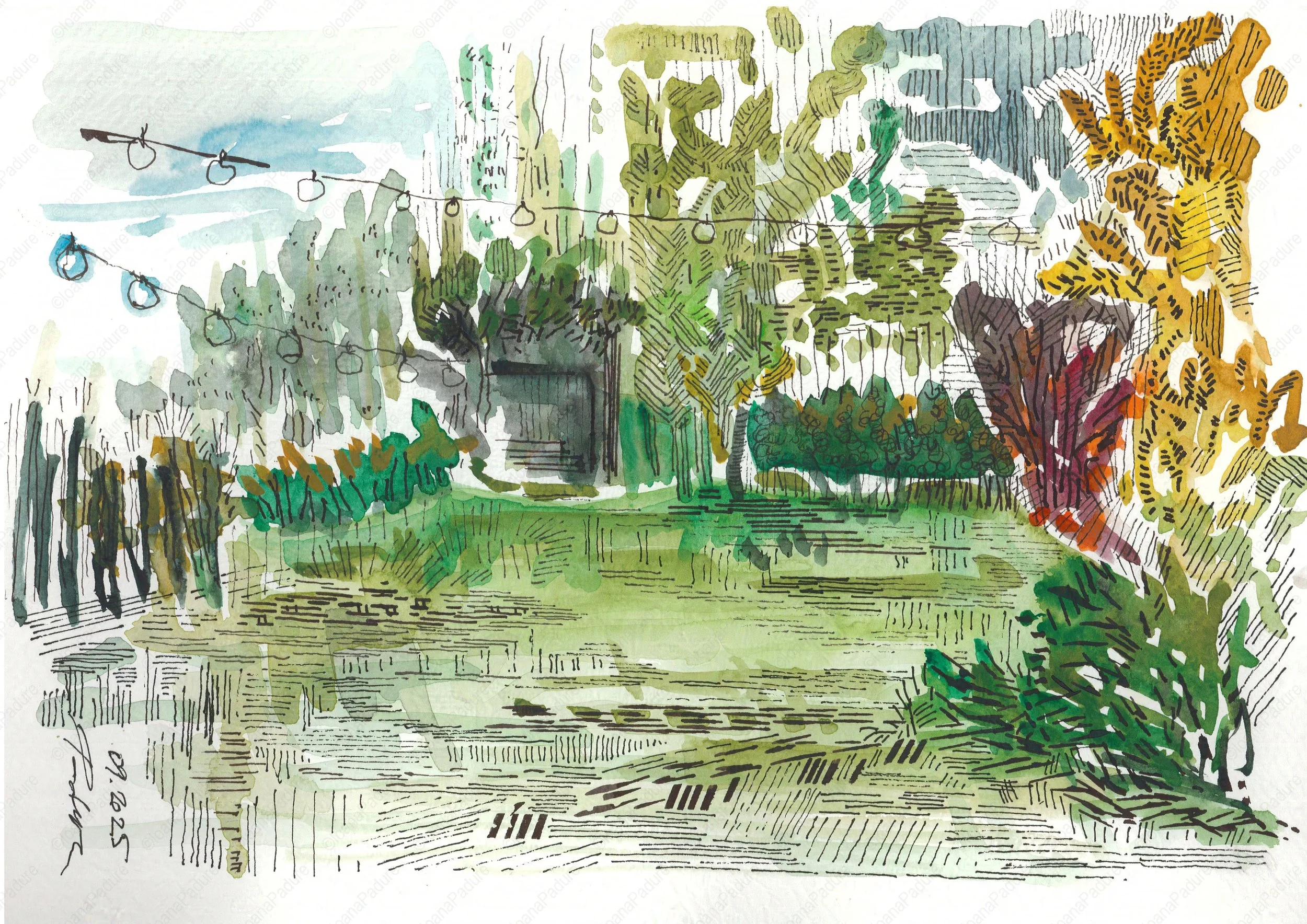 watecolours on paper, 21x29.7cm, 09.2025