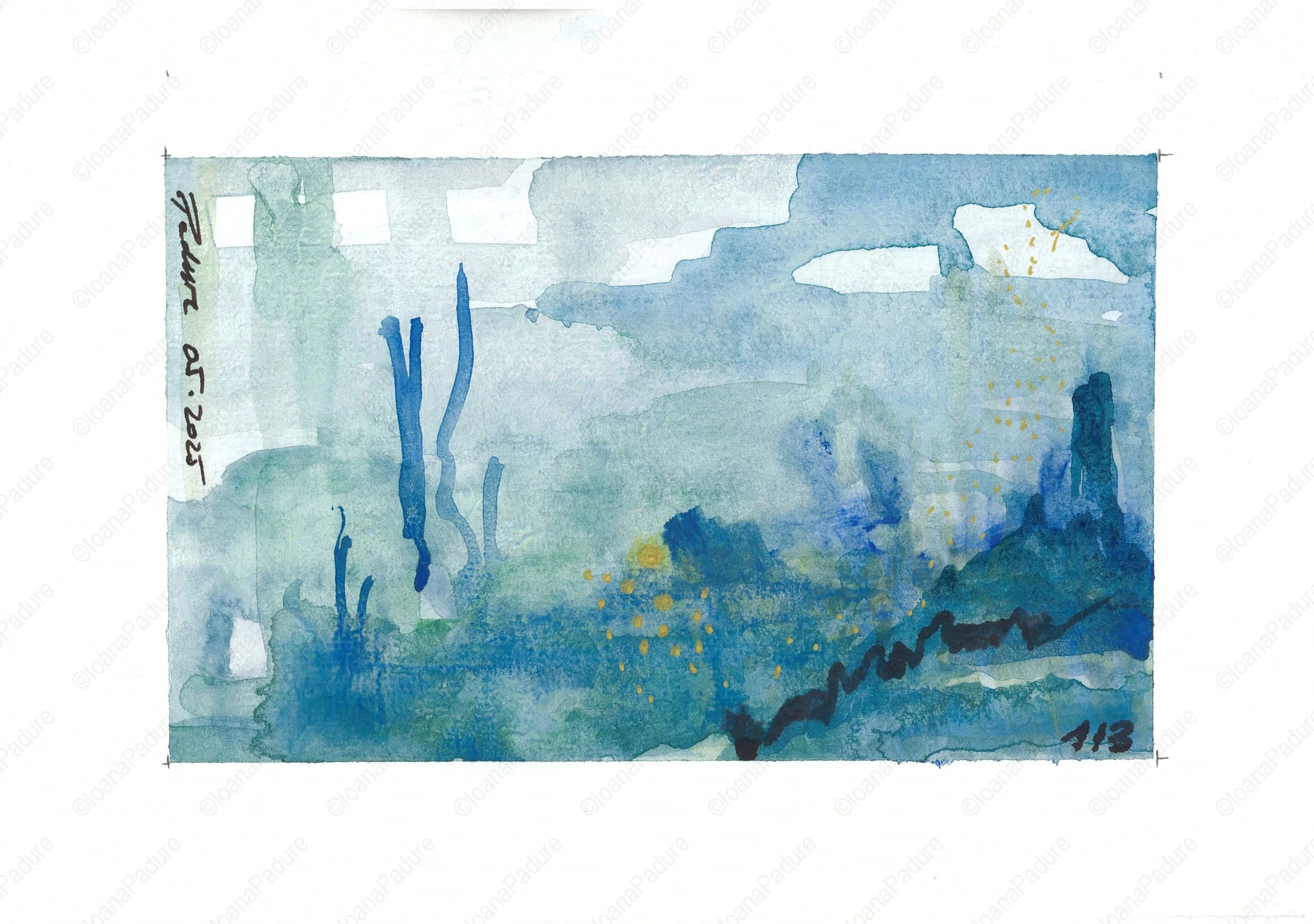 watercolours on paper, 14.8x21cm, 05.2025