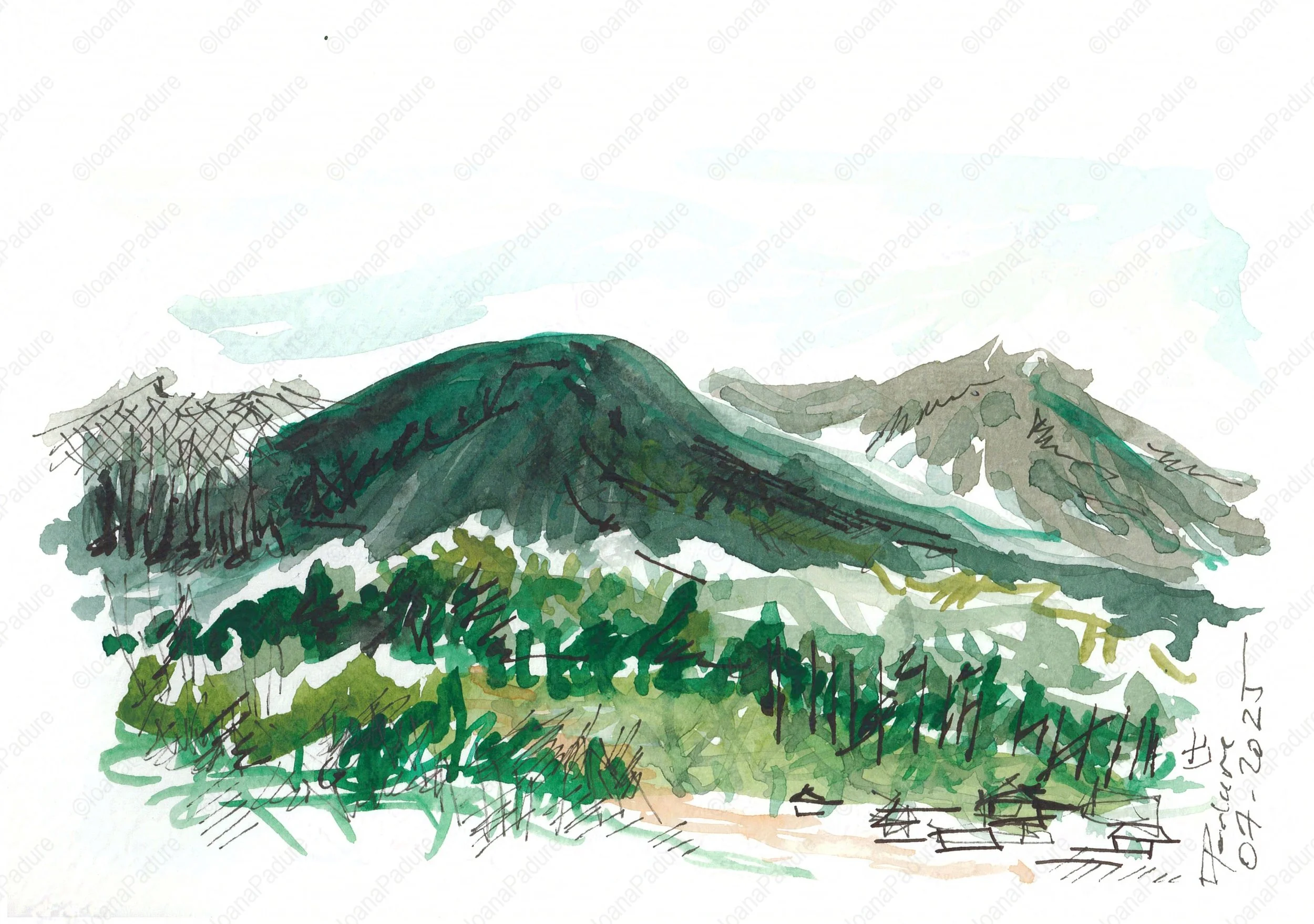 watecolours on paper, 14.8x21cm, 07.2025