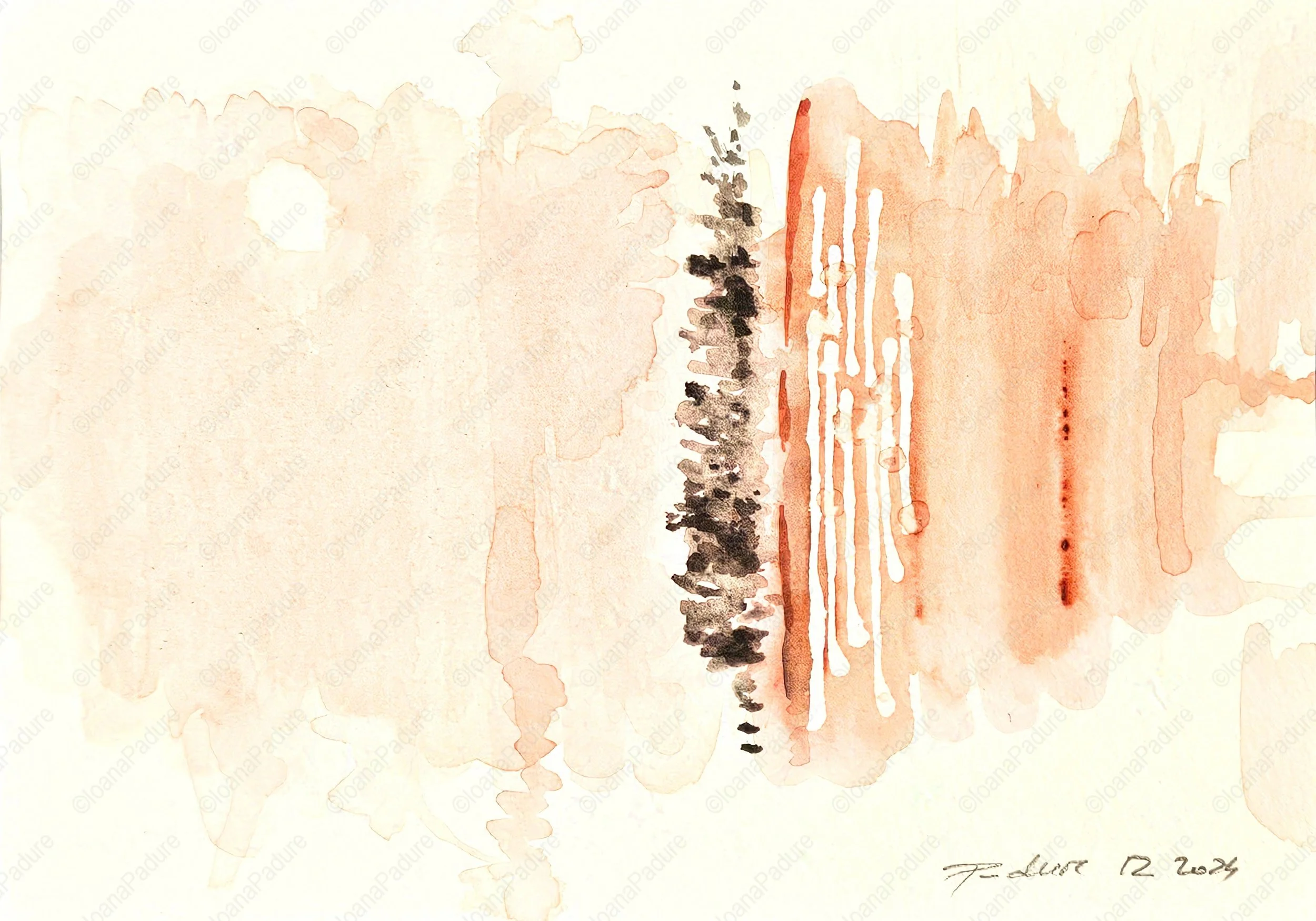 watercolours on paper, 14.8x21cm, 12.2024; private collection