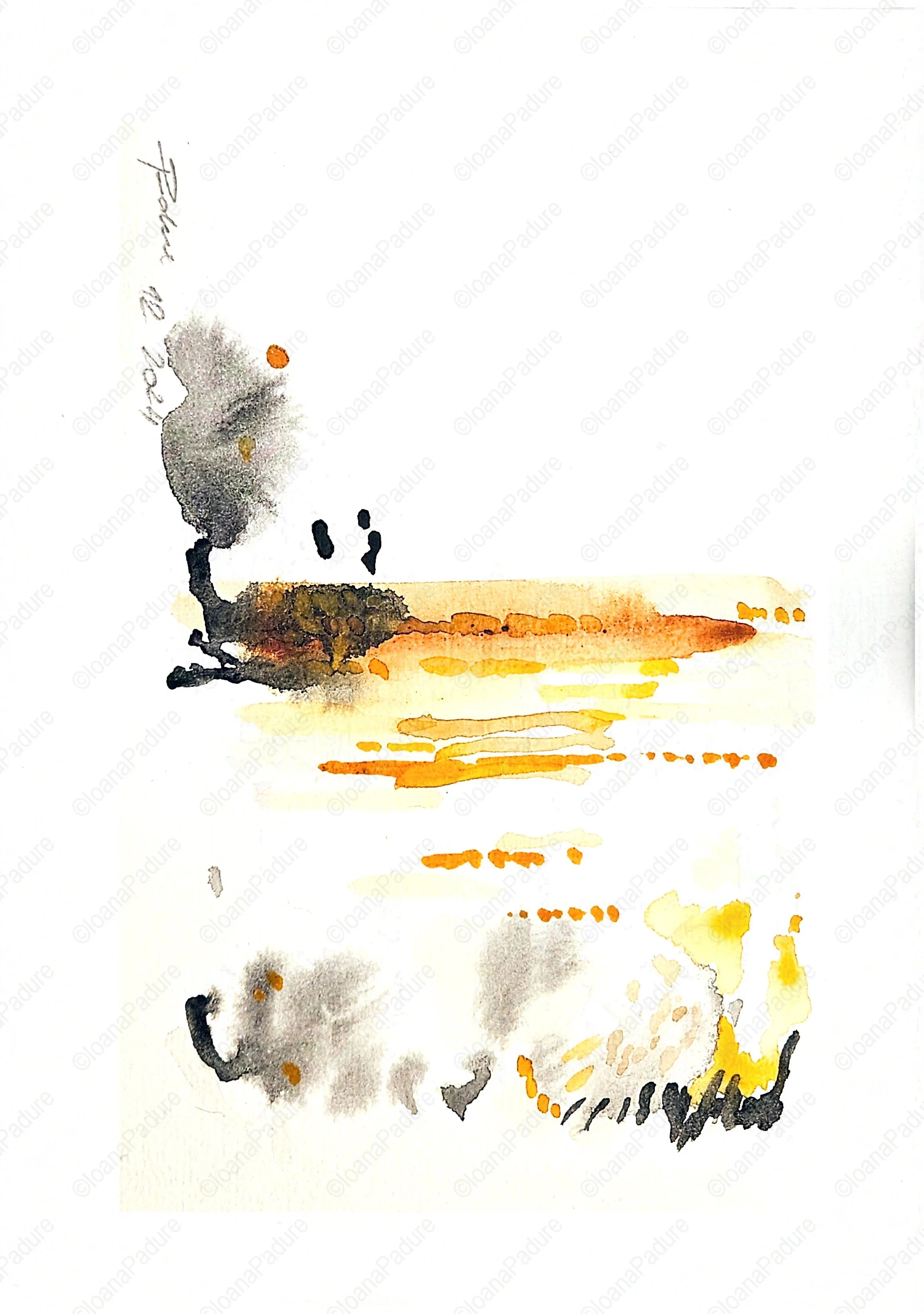 watercolours on paper, 14.8x21cm, 11.2024; private collection
