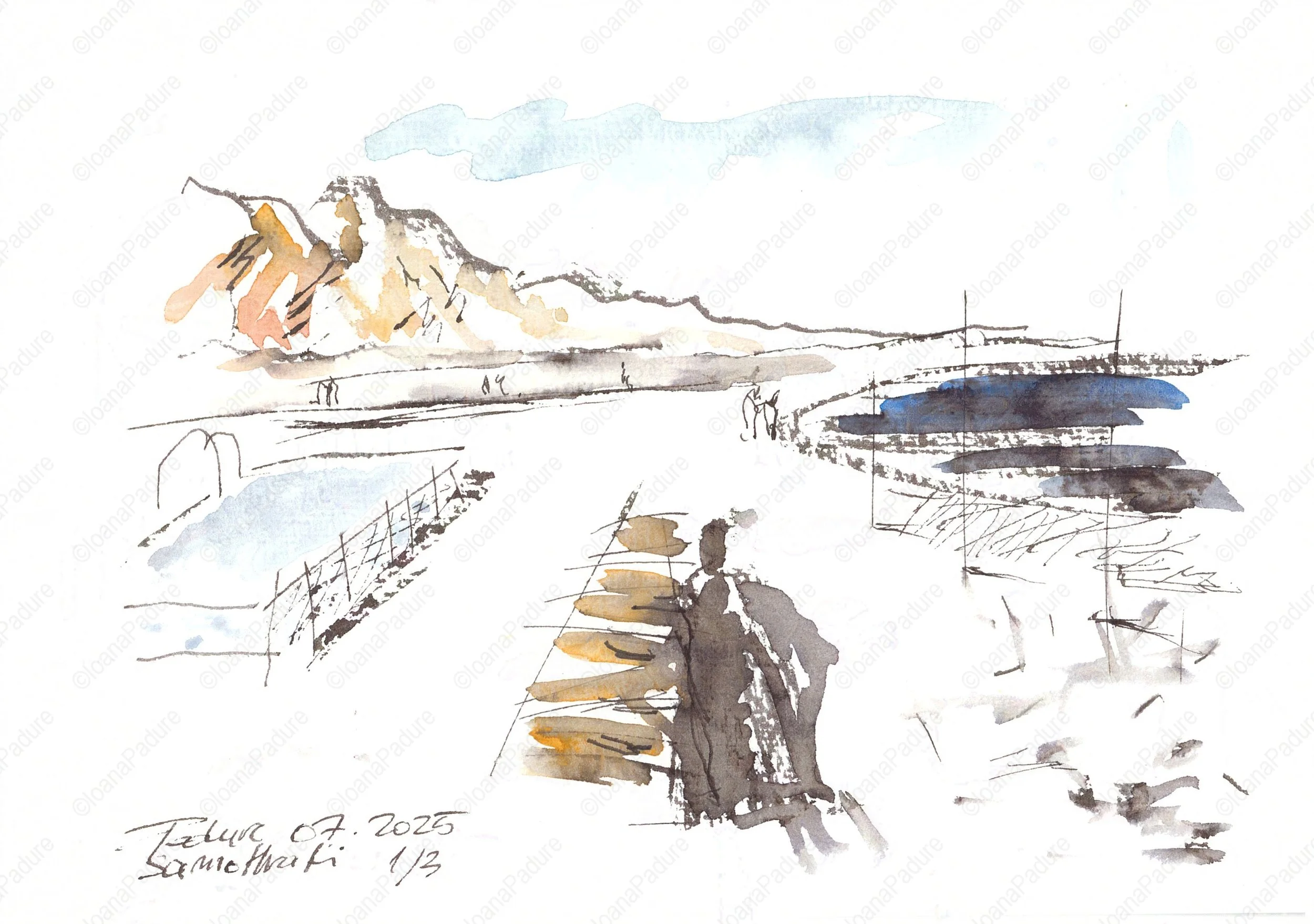 watecolours on paper, 14.8x21cm, 07.2025 - miniseries