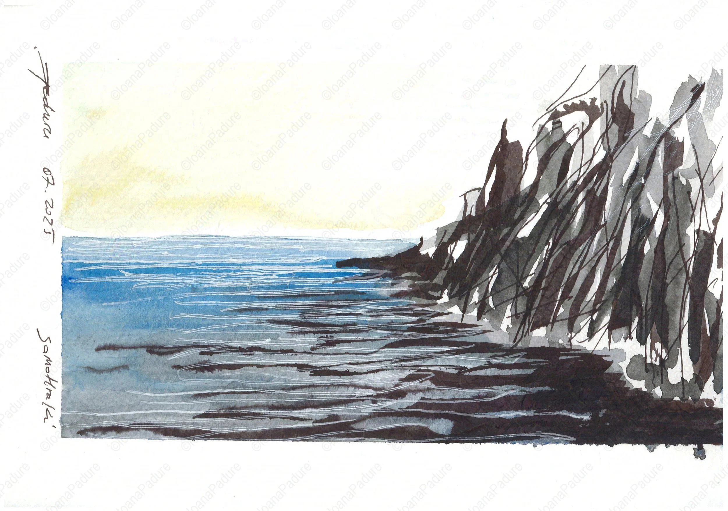 watecolours on paper, 14.8x21cm, 07.2025