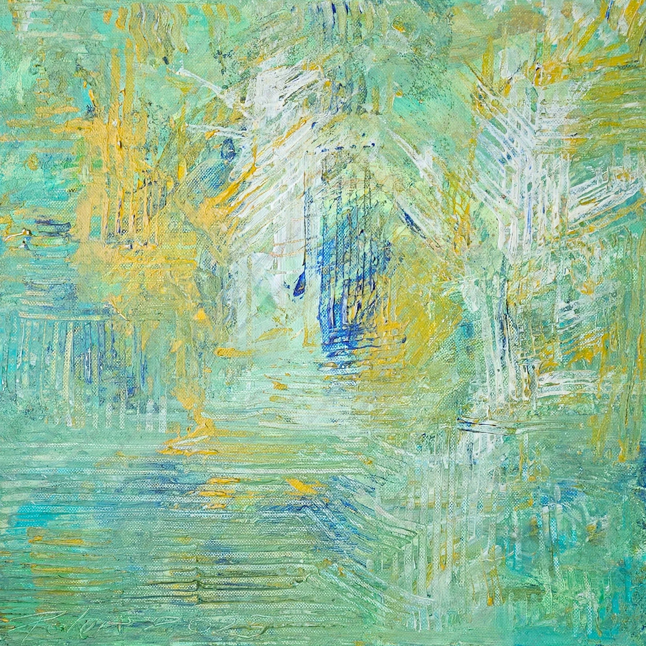 acrylic on canvas, 40x40cm, 2025 - glimpse 2