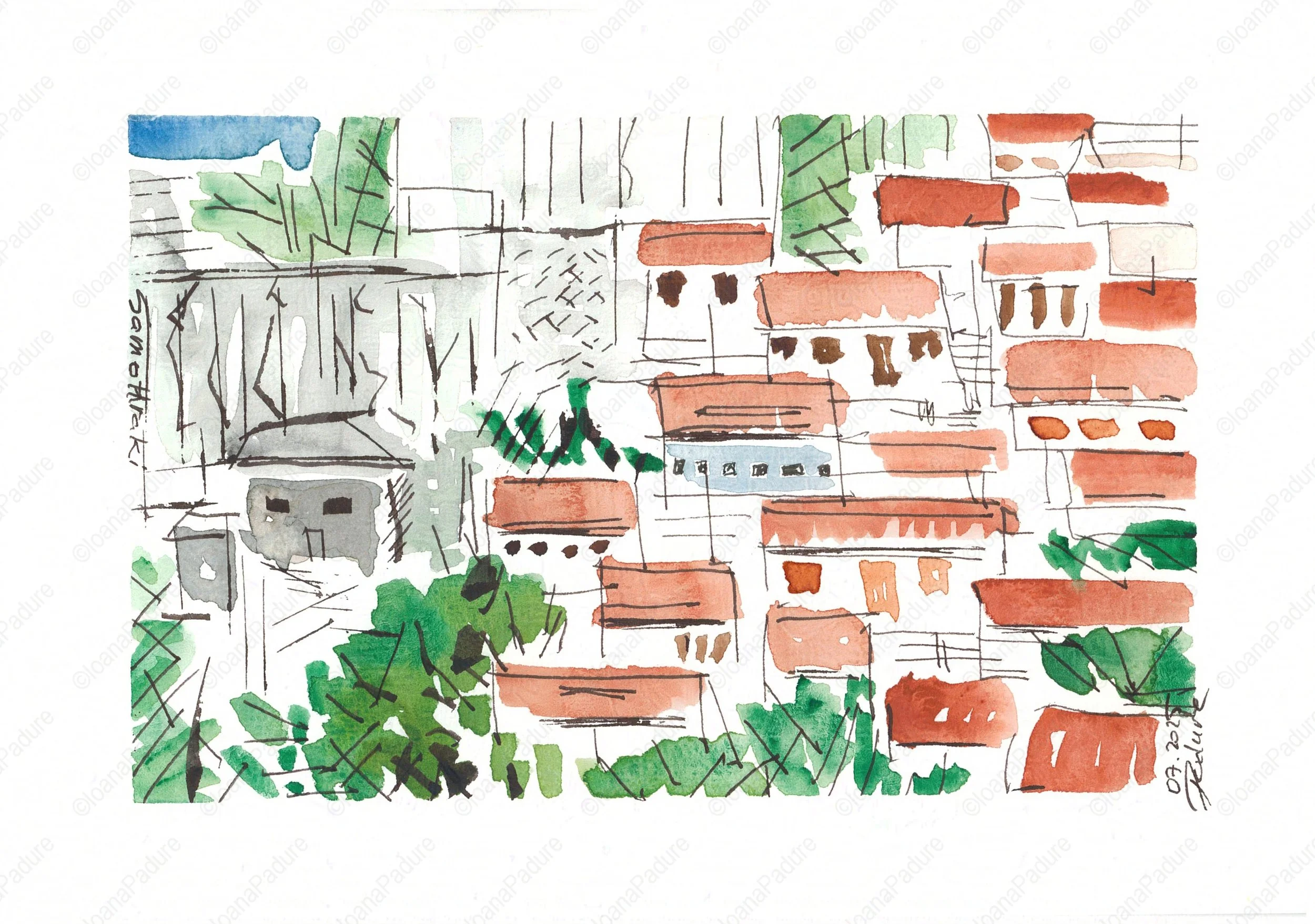 watecolours on paper, 14.8x21cm, 07.2025