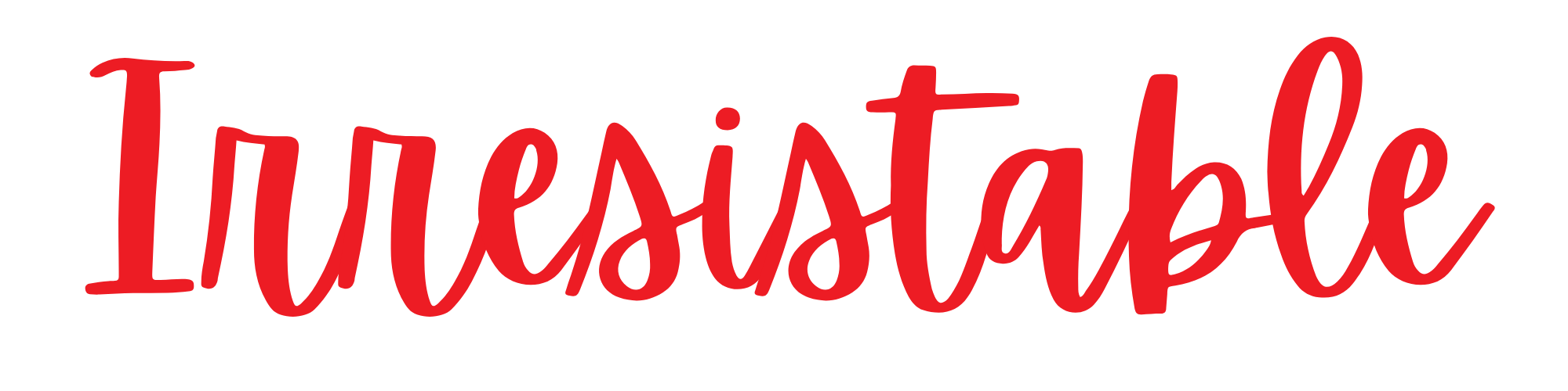 Red cursive text spells out 'I just want to'