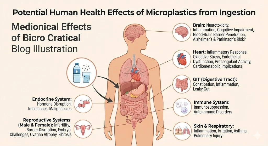 The Invisible Guest: What Drinking Microplastics Really Does to Your Body