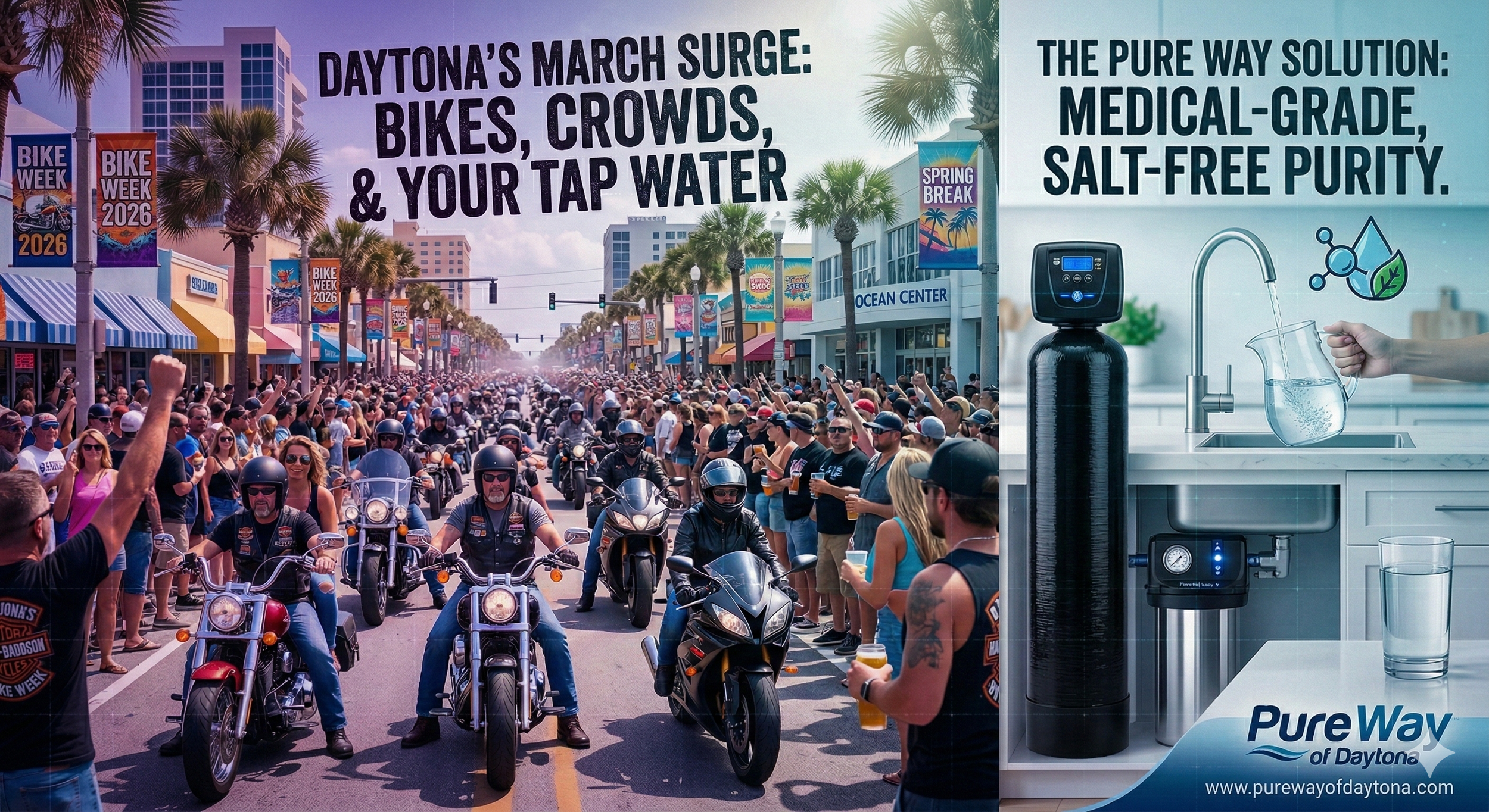 Daytona’s March Surge: Bike Week, Crowds, and the Hidden Truth About Your Tap Water