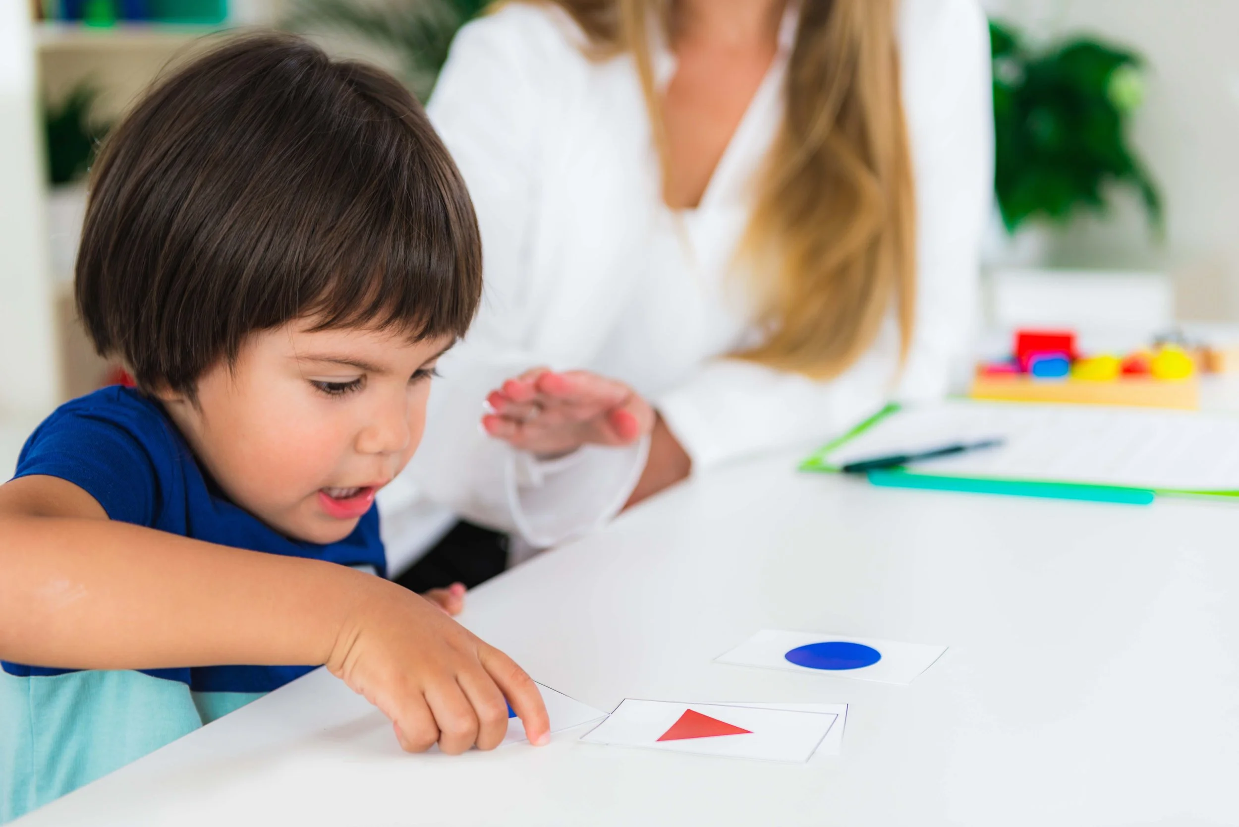 A child completes a psychological assessment with Kendra Bailey, PhD at TrueNorth Assessments in Redding, CA.