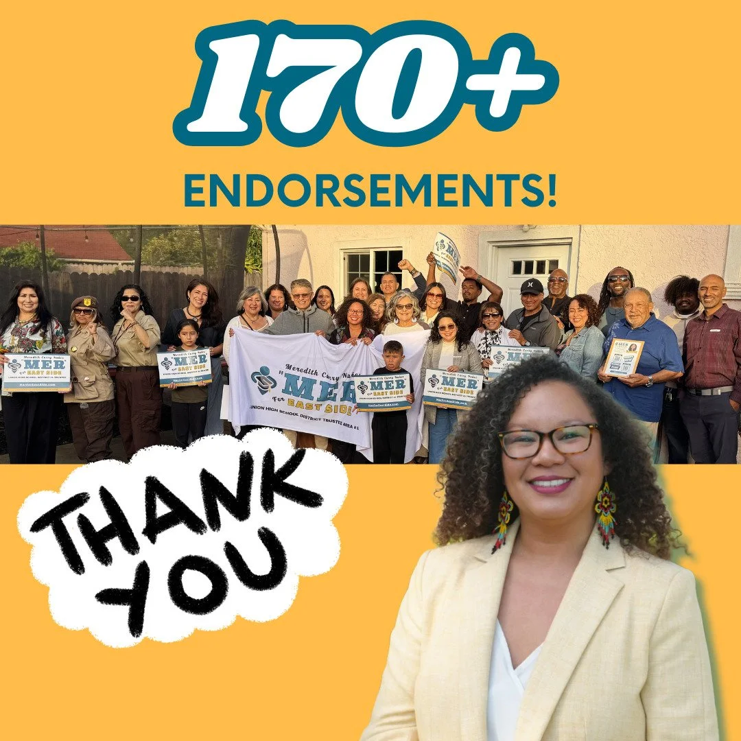 ⚡ENDORSEMENT ALERT!⚡
My campaign for East Side Union High School District Board to represent Area 1 has surpassed 170 endorsements! I am humbled and energized by the trust our community is placing in this campaign. 🙏🏽 ❤️&zwj;🔥 

Thank you to every