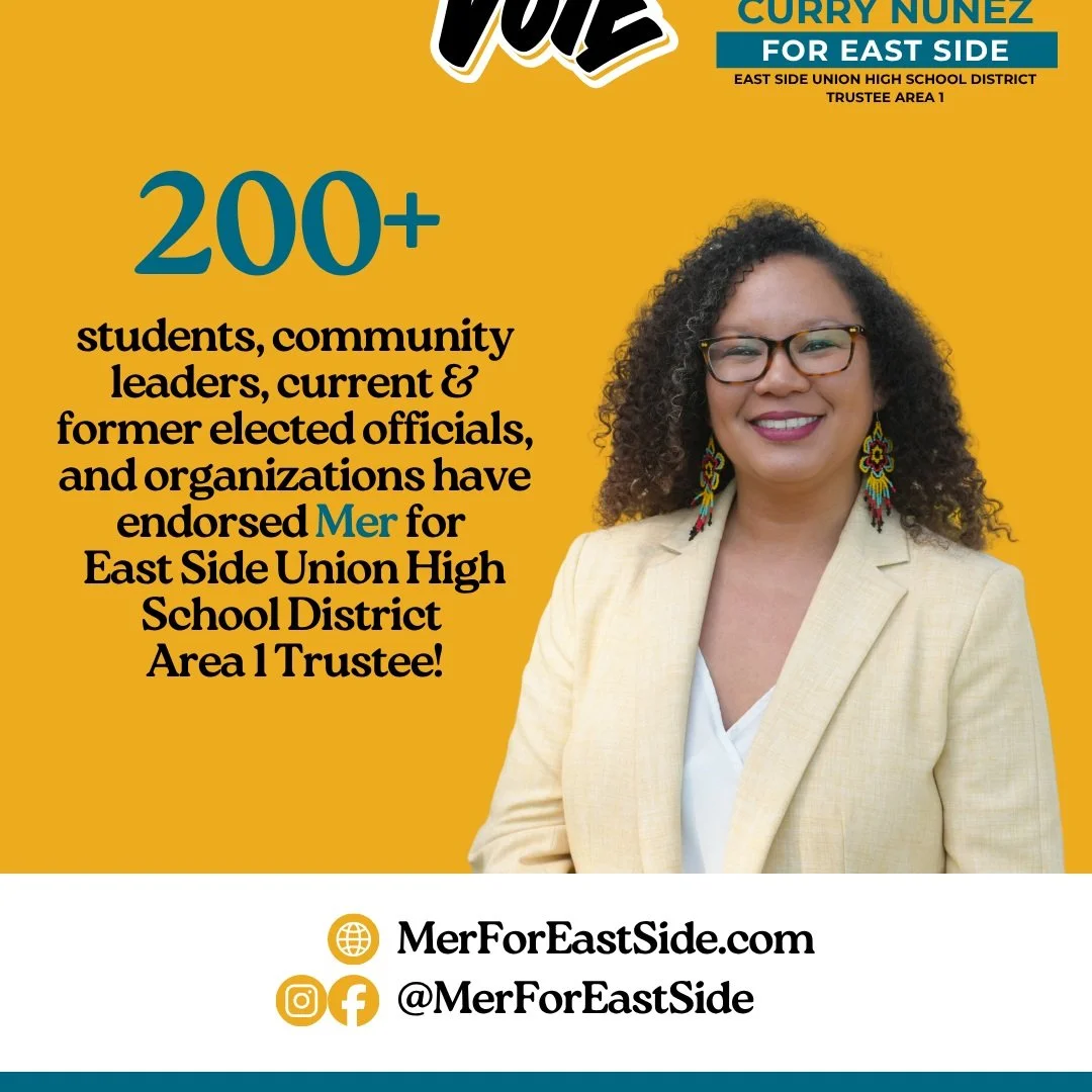 ⚡ENDORSEMENT MILESTONE!⚡
🎉200+ Students, Educators, Local Leaders, and Organizations have endorsed my campaign for East Side Union High School District Area 1 Trustee!

From Attorney General Rob Bonta, Congressman Ro Khanna, Senator Dave Cortese, an