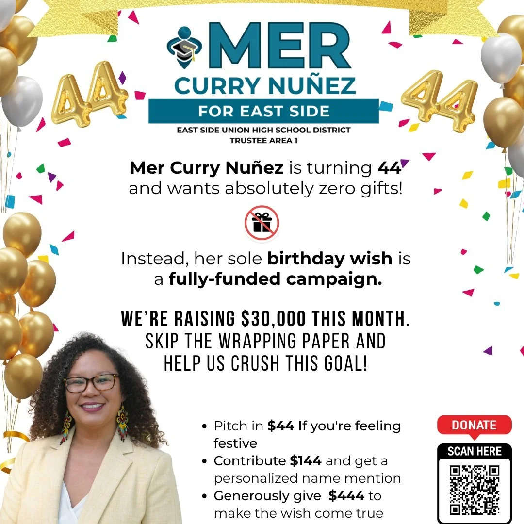 🎉 Mer Curry Nu&ntilde;ez is turning 44 tomorrow, on September 15, and wants absolutely zero gifts! Instead, her sole birthday wish is a fully-funded campaign.

📣 We&rsquo;re raising $30,000 this month. Skip the wrapping paper and help us crush this