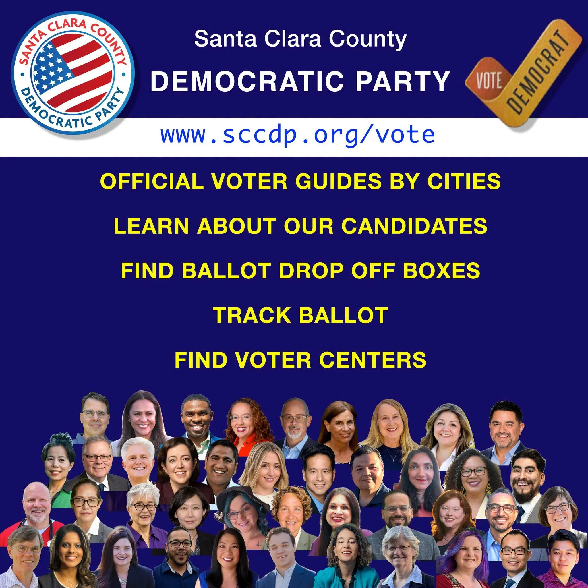 I'm incredibly proud to be listed in the @sccdp Voter Guide among so many leaders that work hard every day for our communities! 😍

Ballots arrive this week. Find ballot drop off locations, sign up for ballot tracker &amp; see the full list of recomm