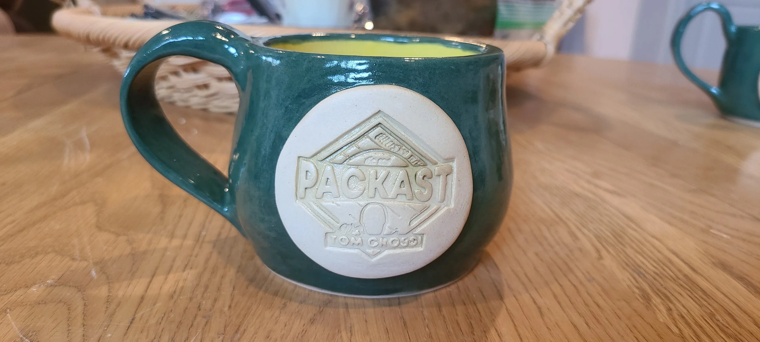 Packast Mug (Green and Yellow)