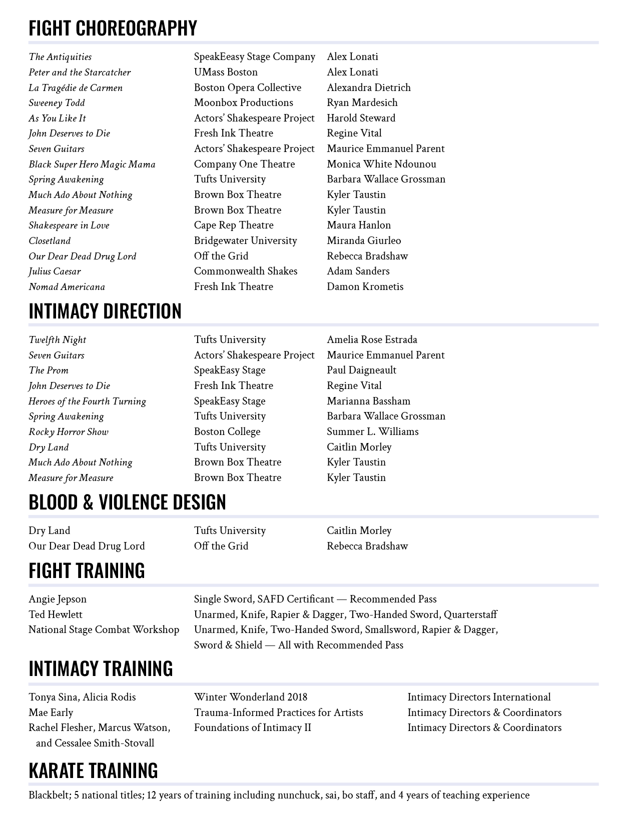 Margaret Clark's fight resume