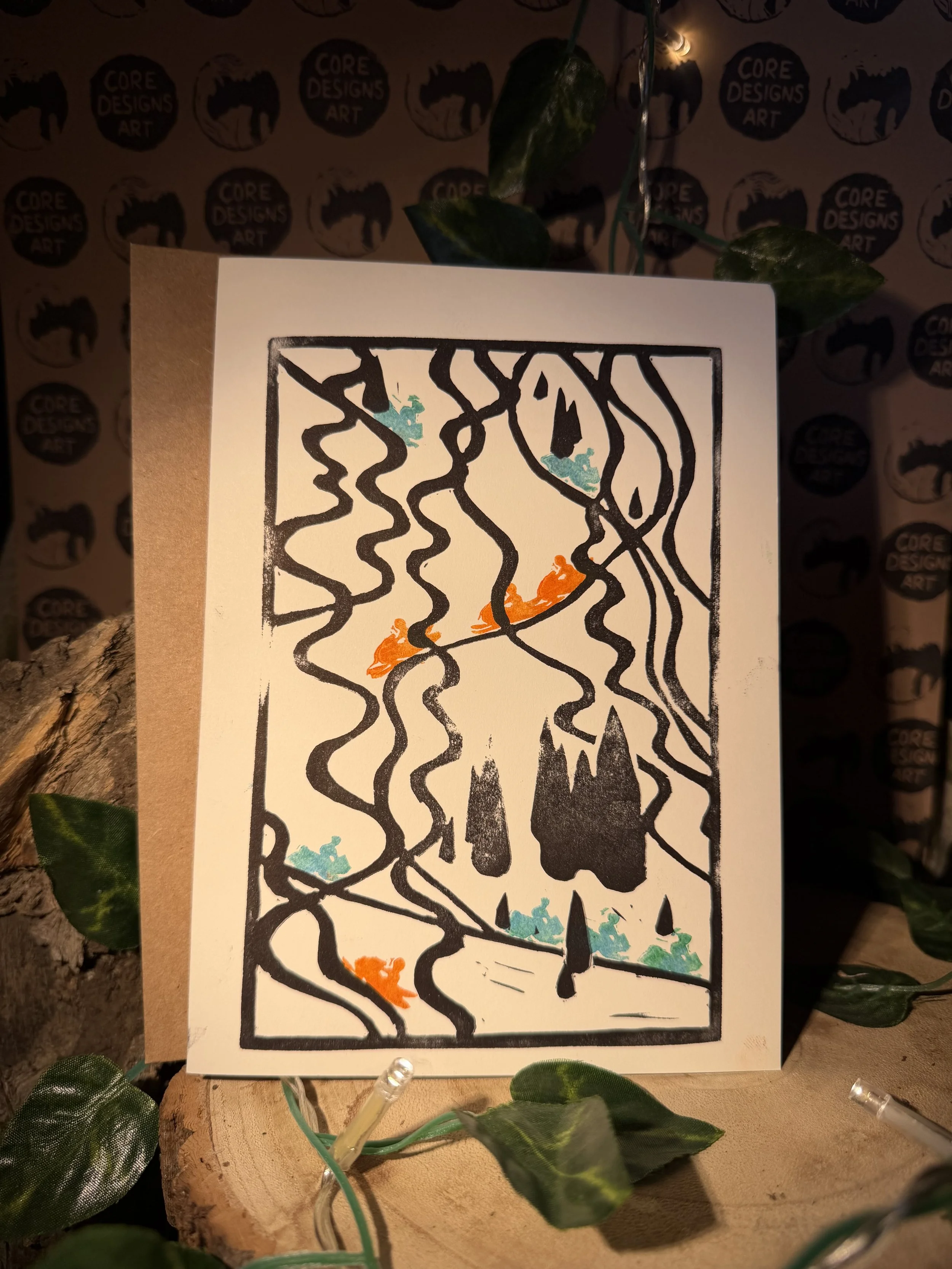 5x7 Card | Winter Lines - Powder Play