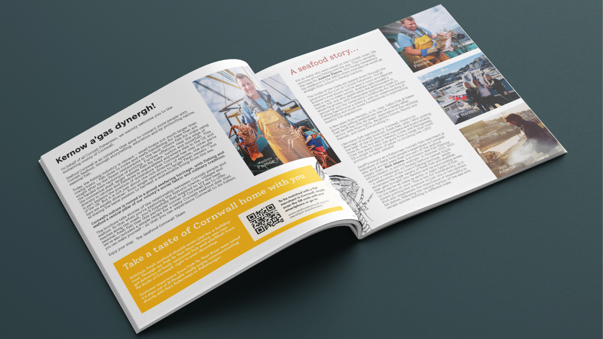 Brochure design for holiday cottages in Cornwall