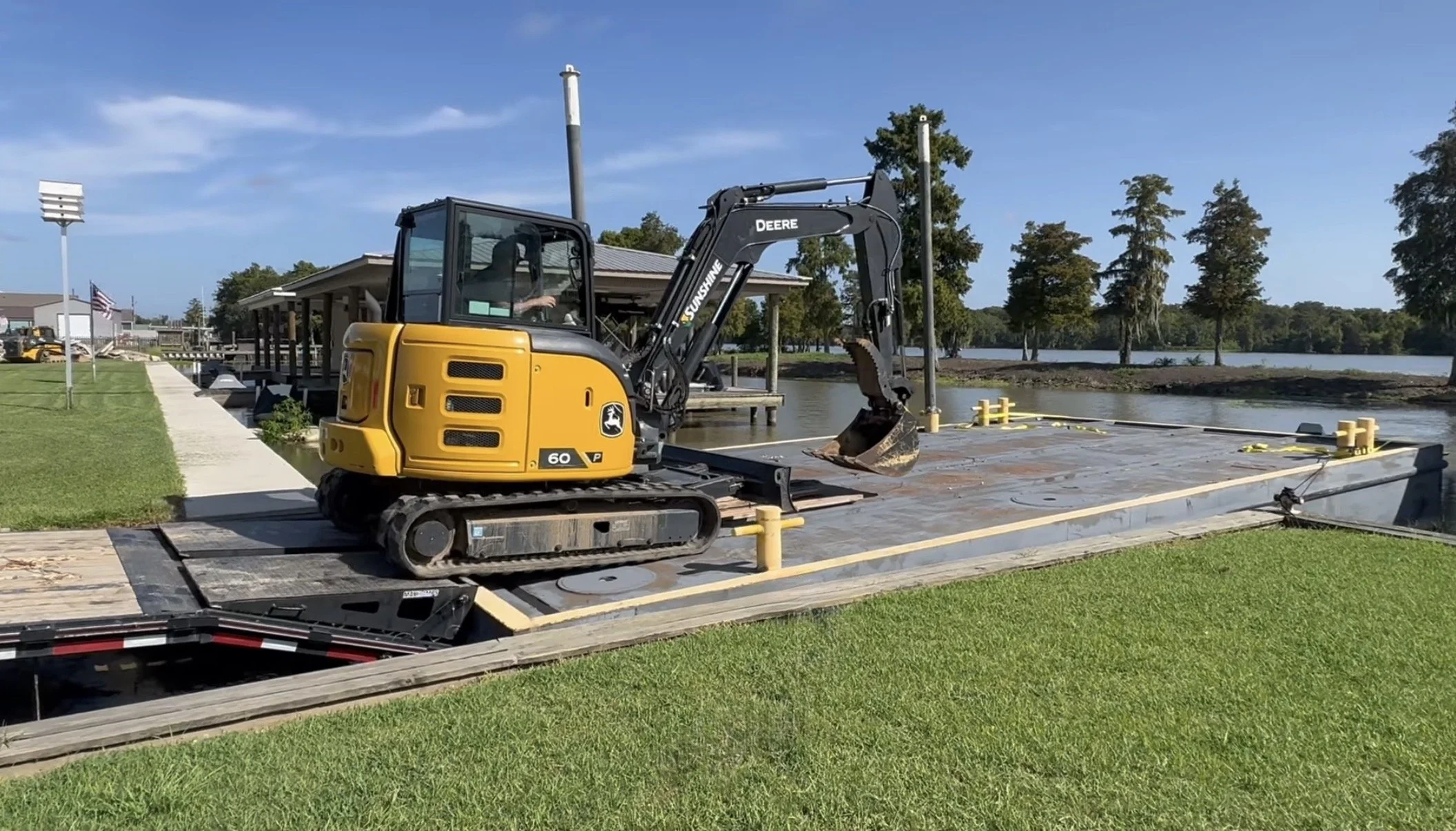 We Put an Excavator on a Barge Last Week. Here's Why…