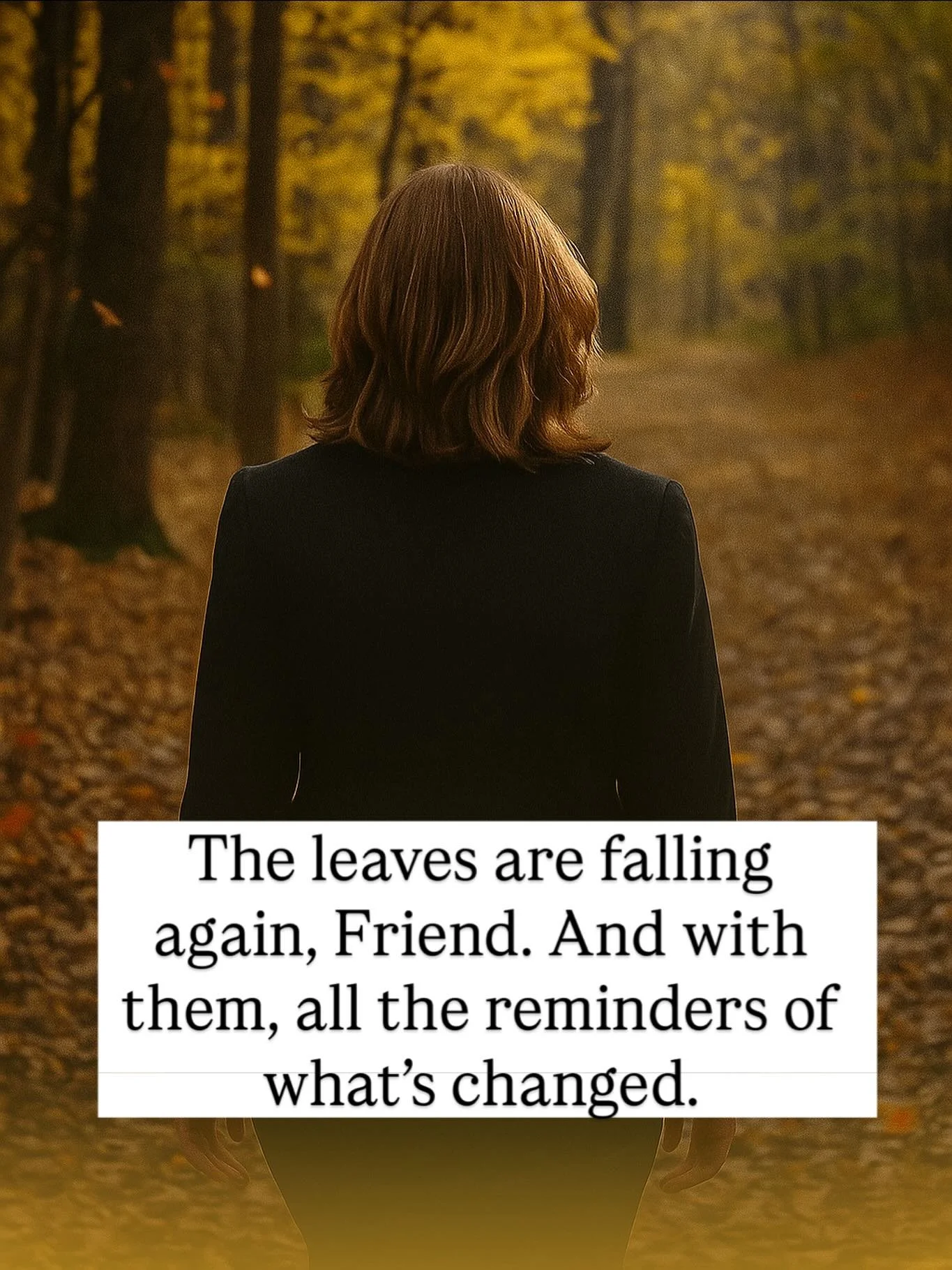 There&rsquo;s something about the first days of November that stirs old feelings. Maybe it&rsquo;s the way the air smells faintly of smoke and memory. Maybe it&rsquo;s the shorter days &mdash; how the light fades a little sooner, inviting us inward w